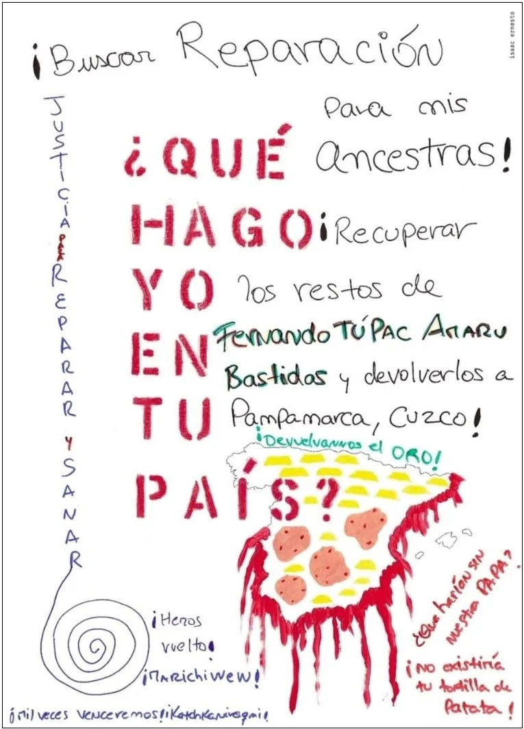 Intervención colectiva - Madrid. 
(Acción guiada por colectiva Las Milpas)