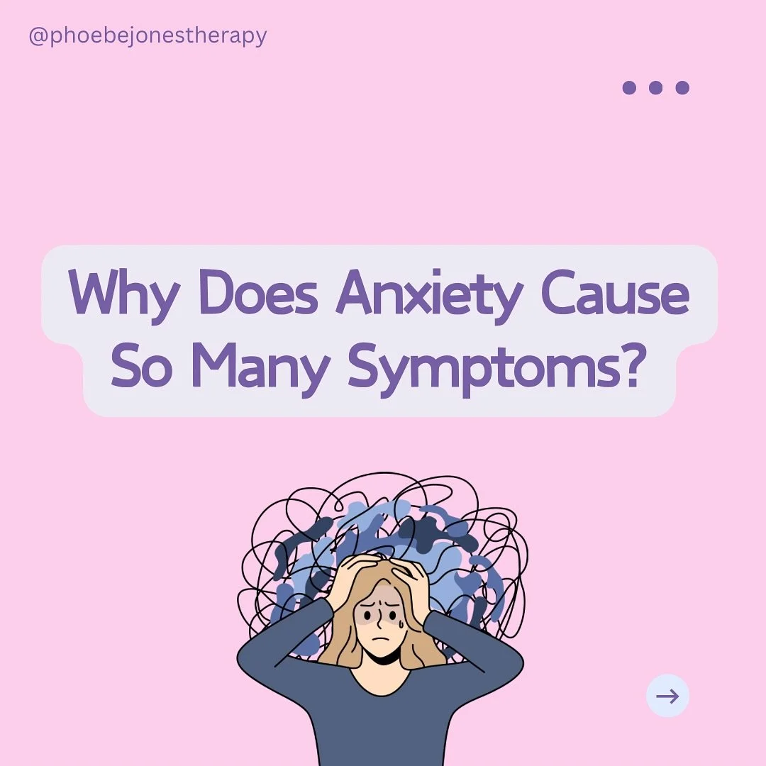 Why does anxiety cause so many symptoms ⁉️😰😵&zwj;💫🫀🧠

Understanding the purpose of anxiety and the physical changes that happen to your body when you are anxious can you feel more in control and less fearful in anxious moments. 
.
.
.
.
#anxiety