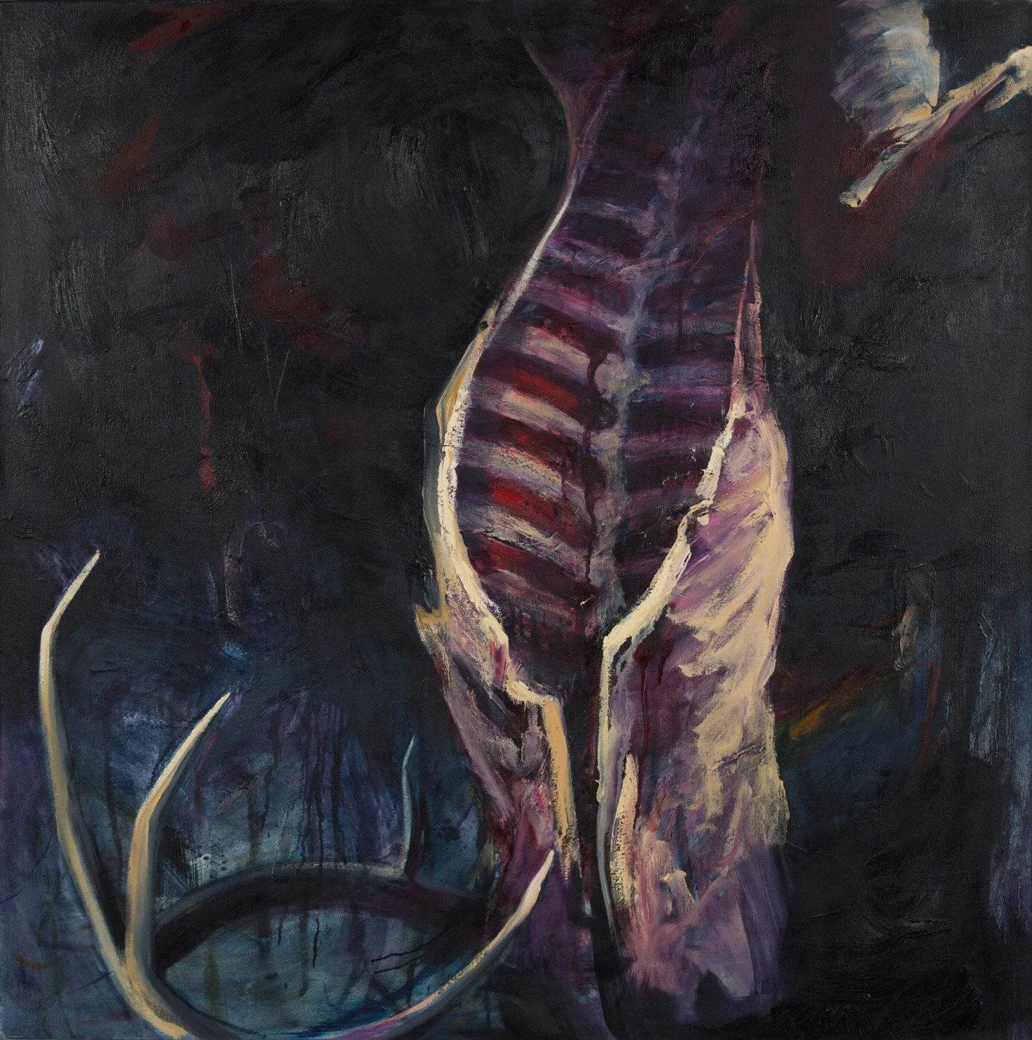 Place to Store Grief - Oil on Canvas - 42 x 42 in.