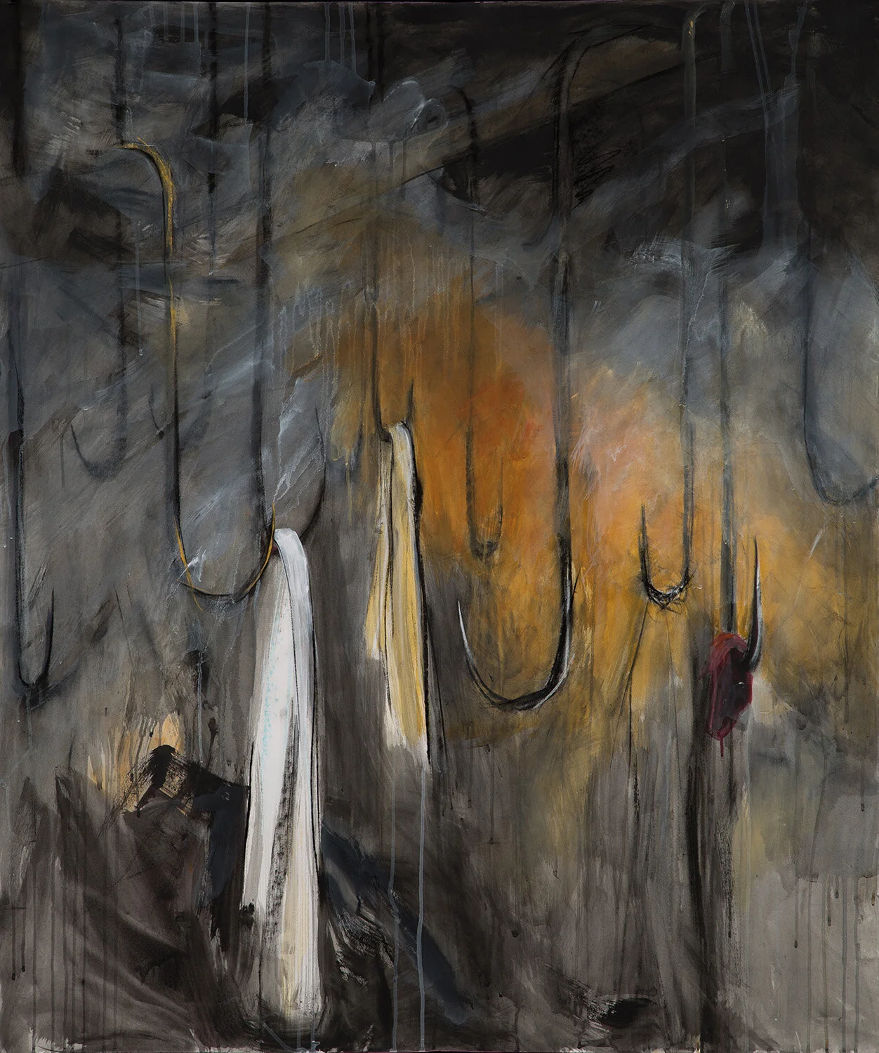 Gone, October’s Breath - Mixed Media on Arches Cover - 49 x 42 in.