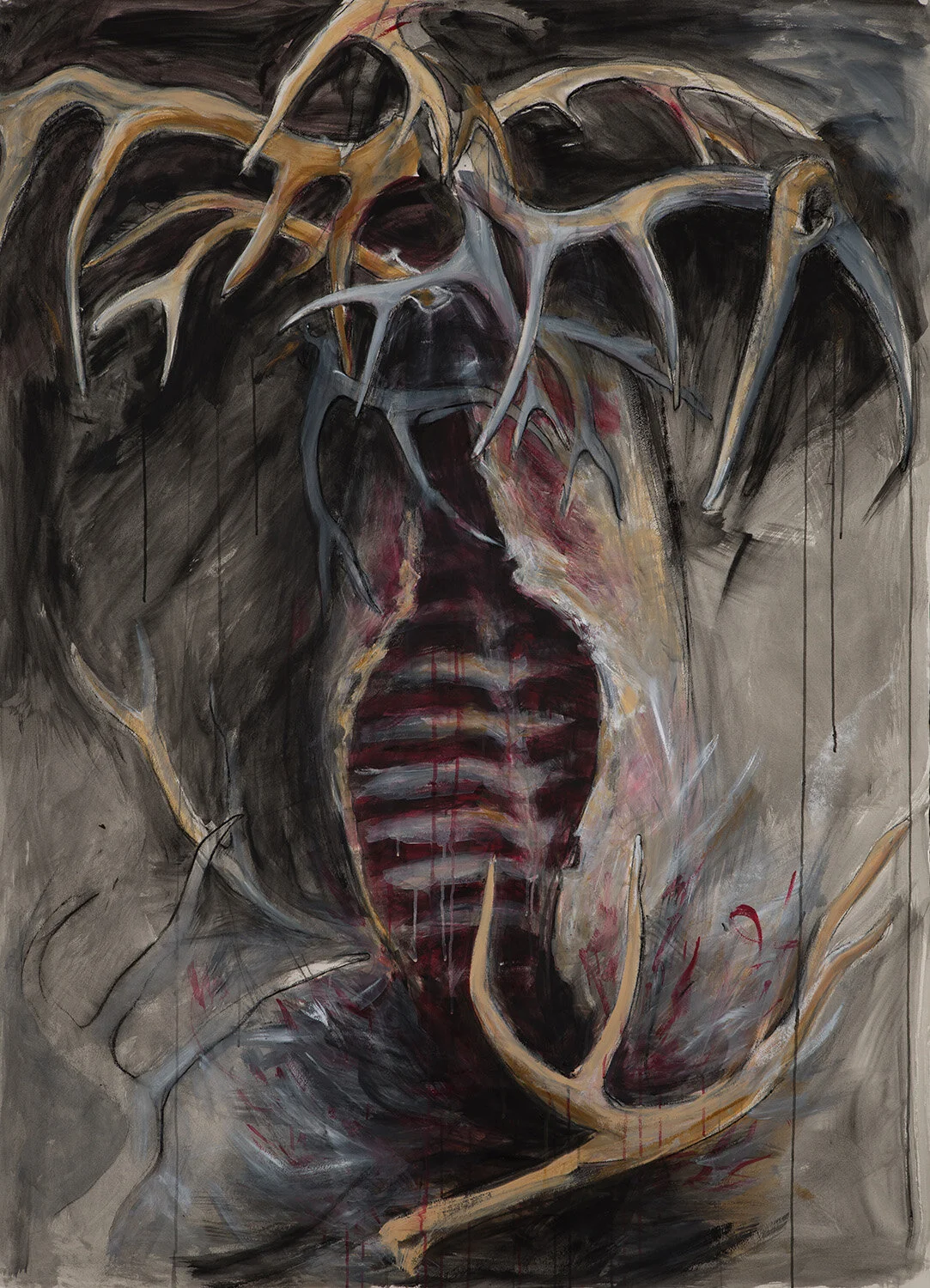 Atonement…Bearing Witness - Mixed Media on Arches Cover - 72 x 52 in.