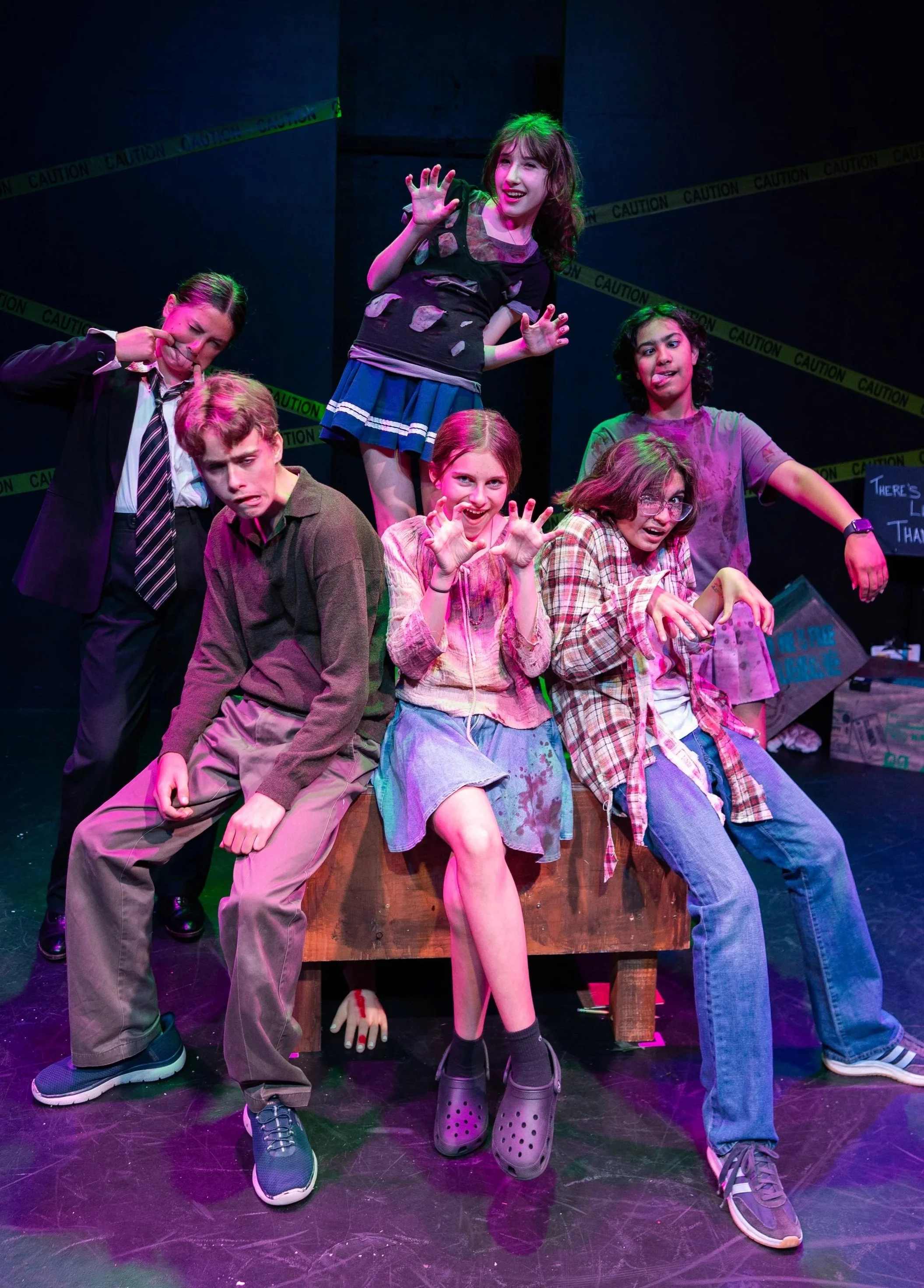 Grades 6 through 8 youth theater classes