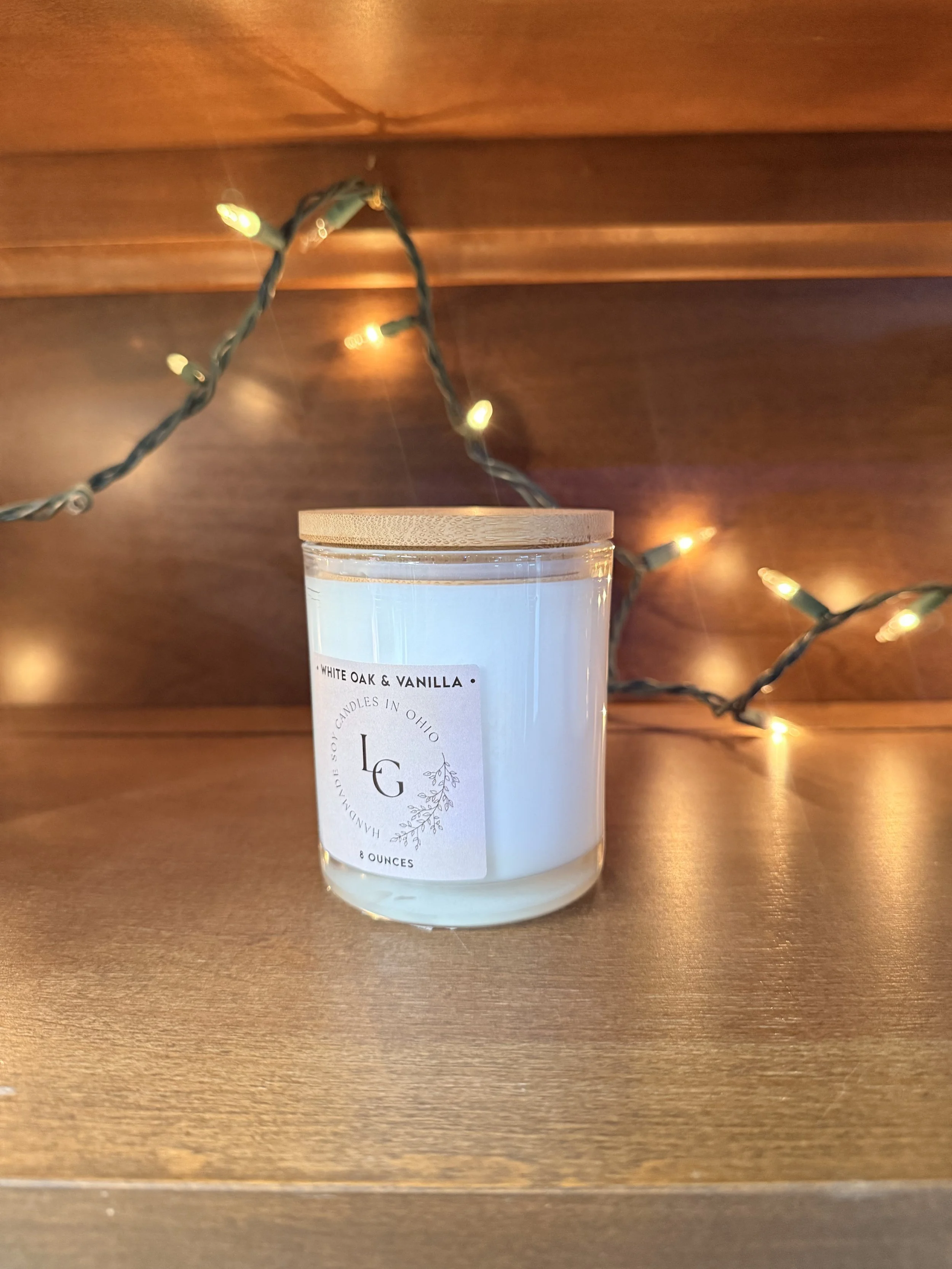 White Oak & Vanilla - 8oz Candle