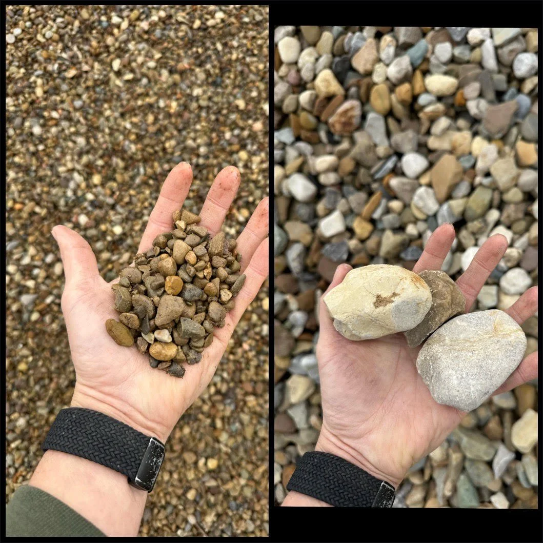 Pea Gravel and River rock