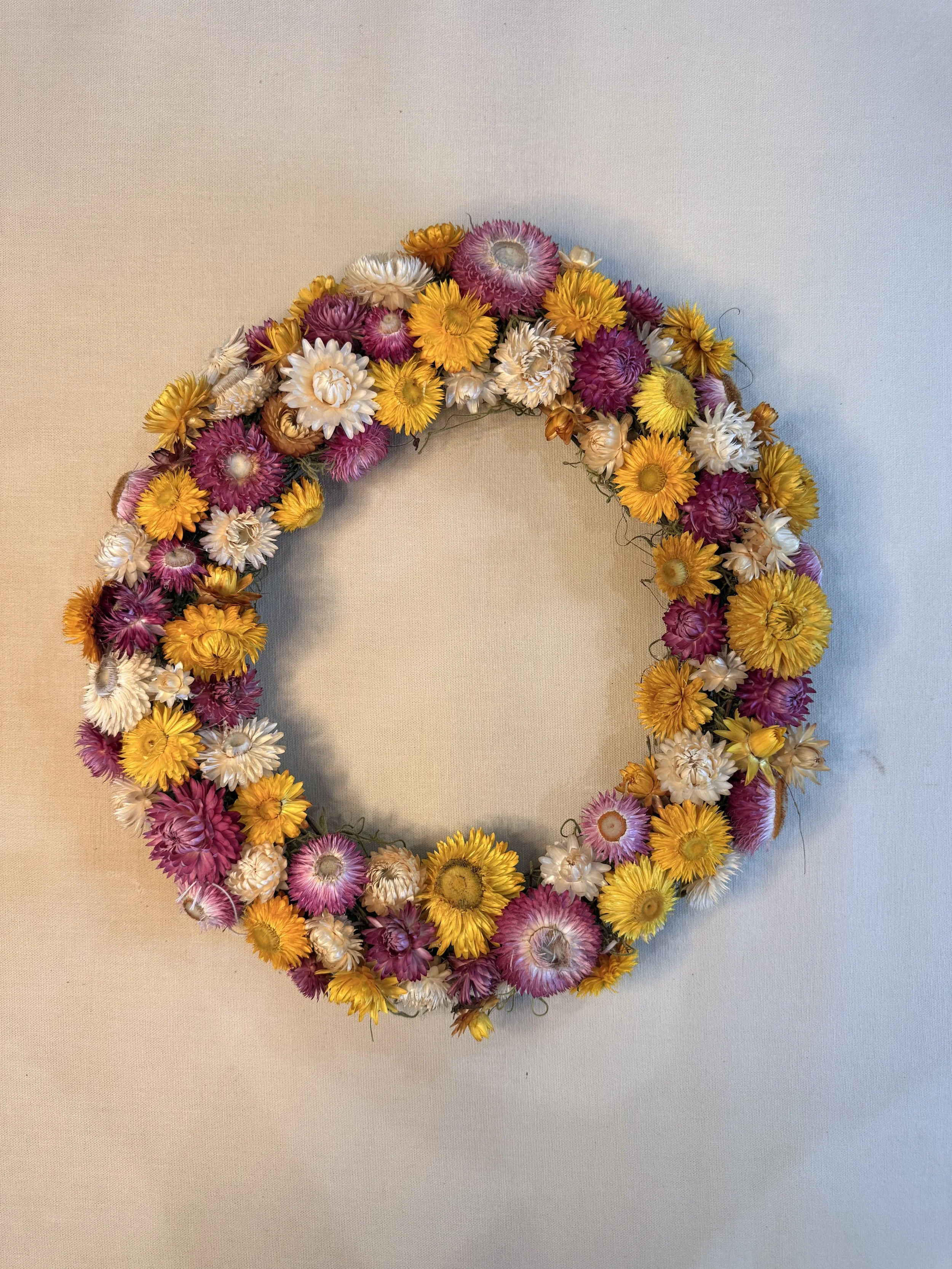 Strawflower Wreath