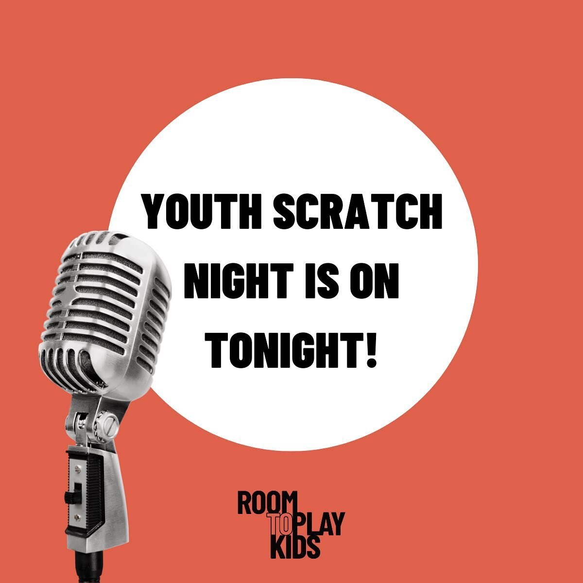 TONIGHT is our next Youth Scratch Night from 7:30pm-8:30pm at the Briswest Centre, Paddington. you're aged 6-17 and love being on stage, then this is the event for you! Come and support the next generation of artists as they take to the stage. 

🎟 T