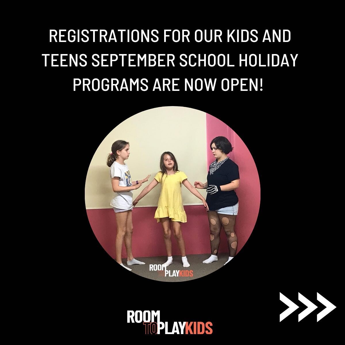 It&rsquo;s the final week of term at our Kids Drama Studio. Time flies when you&rsquo;re having so much fun nurturing your creativity!

At Room to Play Kids, we&rsquo;re offering two school holiday programs: one for primary aged students and one for 