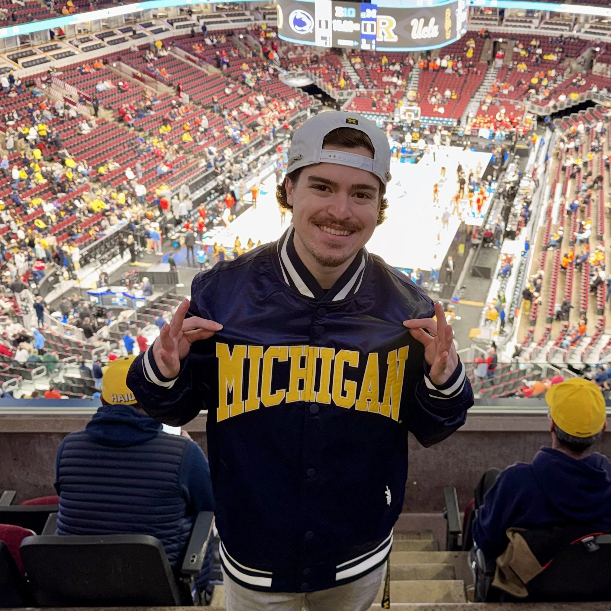 Trevor at the Big Ten Men's Basketball Tournament in Chicago (2026).