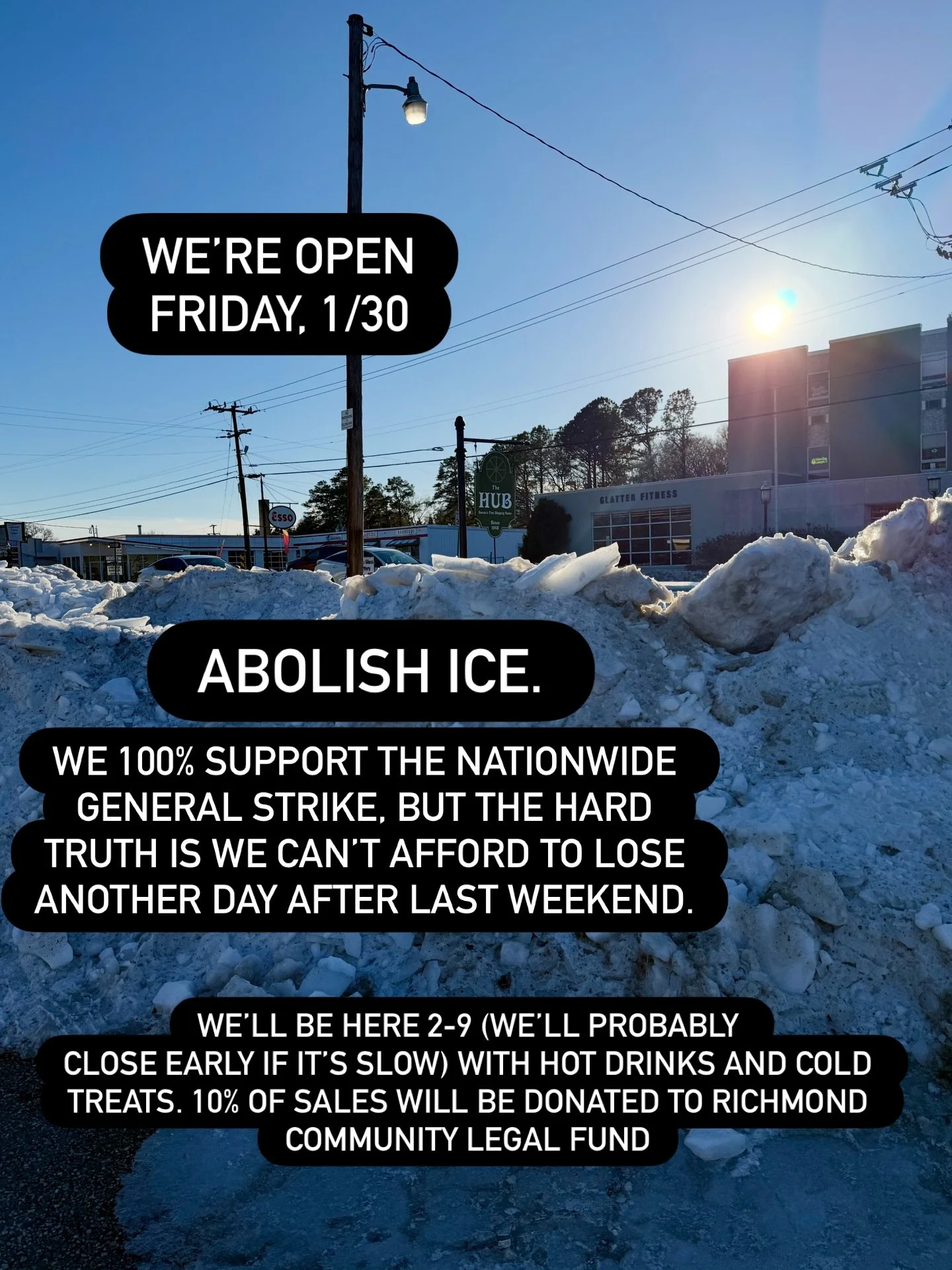 10% of this Friday&rsquo;s sales will go to Richmond Community Legal Fund. Do what you can, be kind to each other and fuck ICE ❤️ @richmondlegalfund