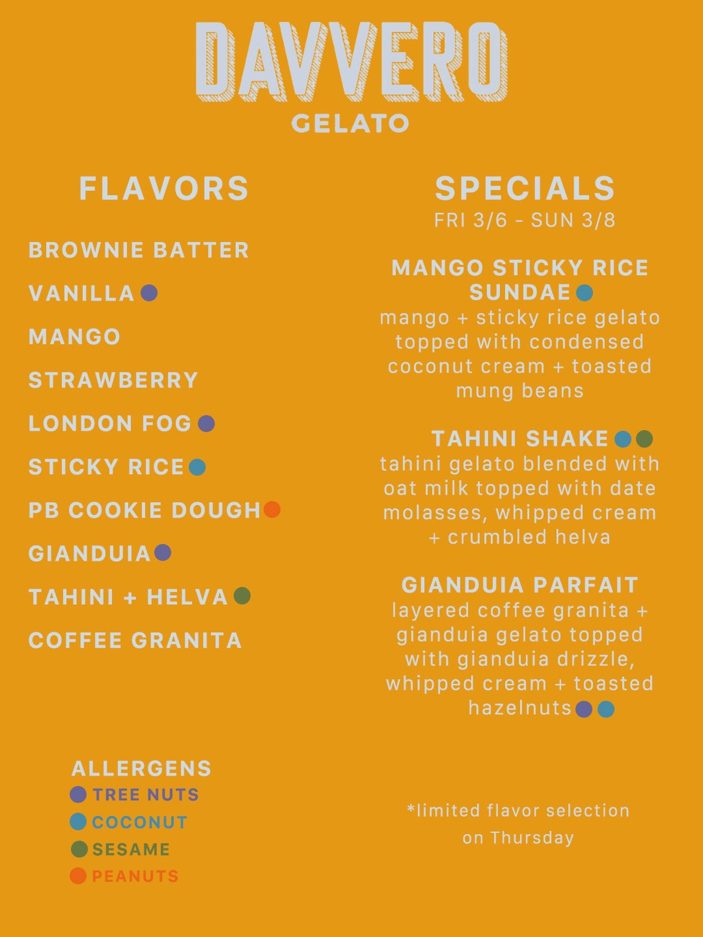This week&rsquo;s flavors👀