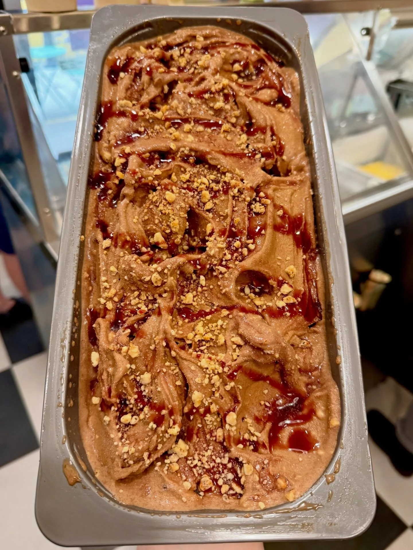 Surprise Sunday Flavor: Chocolate Hazelnut Cherry Crunch!!!
Black Forest Cake is out but we&rsquo;ve got a special replacement in this brand new flavor