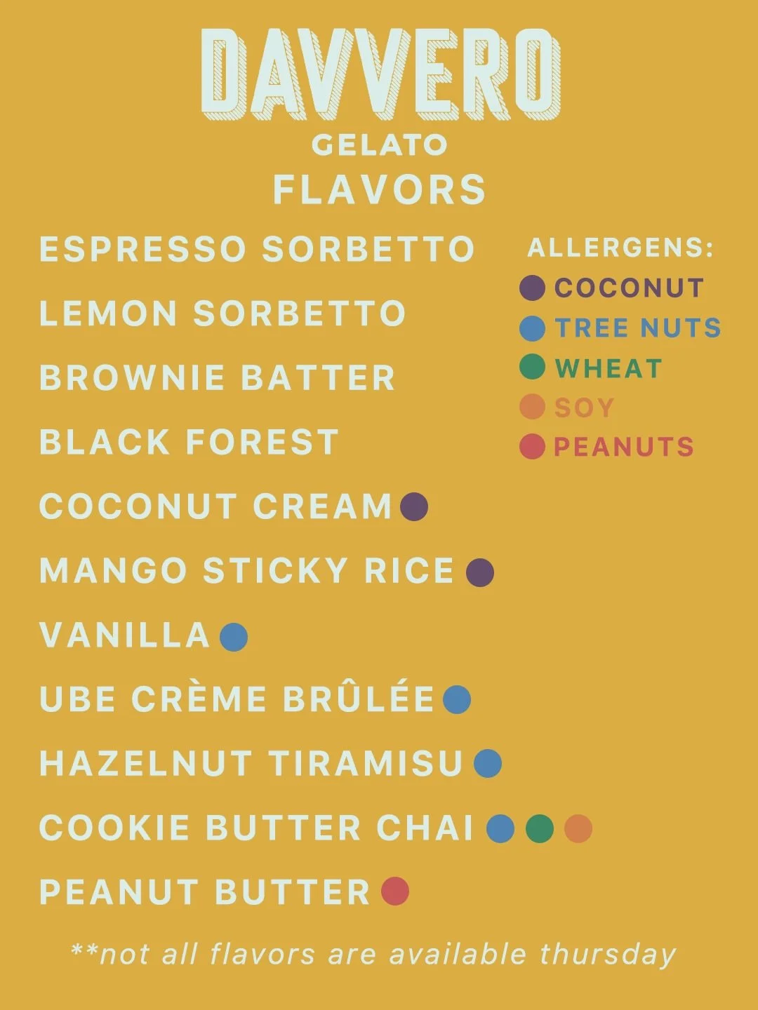 This week&rsquo;s menu 👀