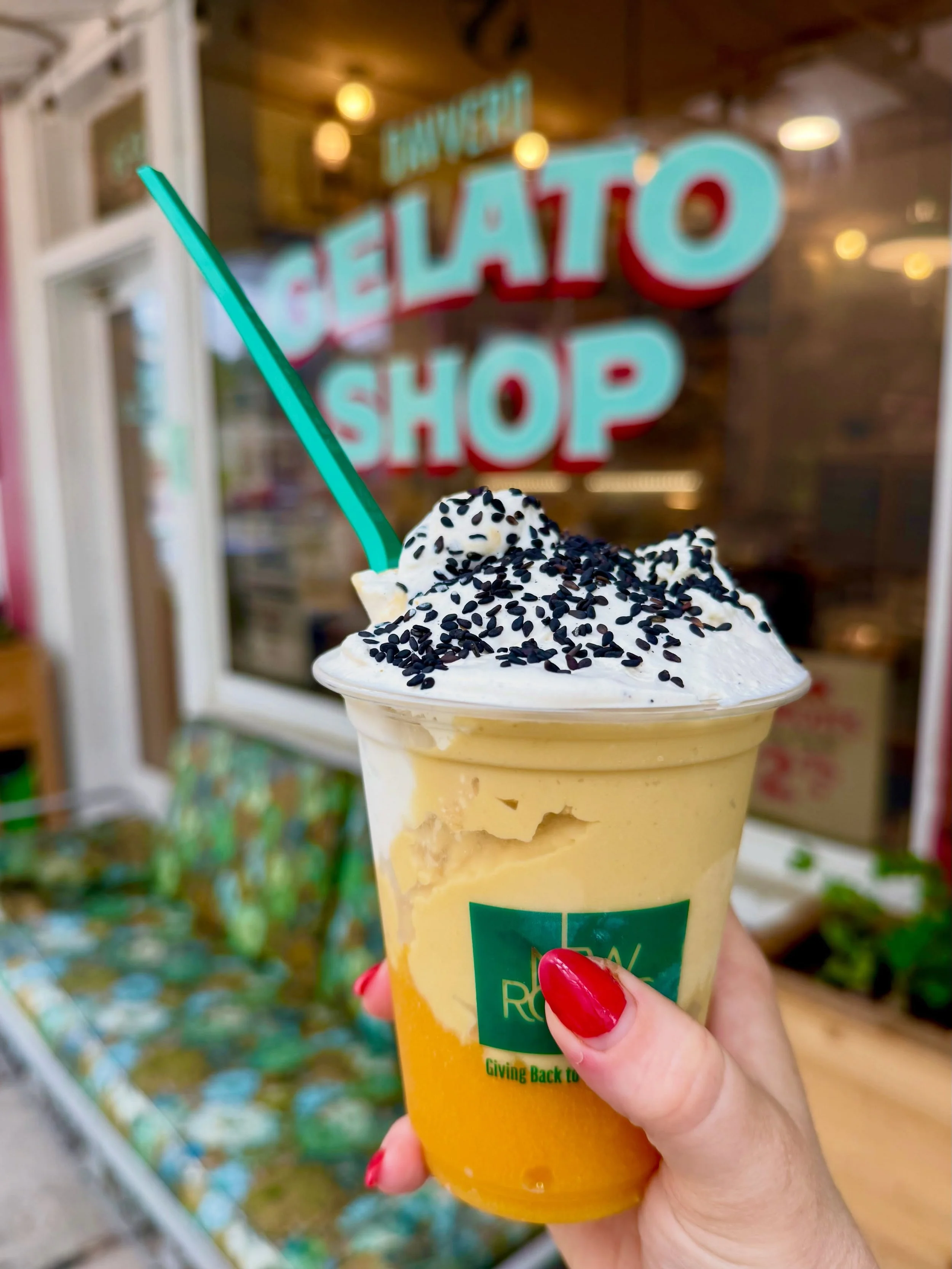 20+ pounds of ripe mangos later and our third, (and my favorite) version of Sticky Rice and Mango is ready: Alphonso mango granita, coconut cream and mango sticky rice gelato, coconut mango sauce, whip and sesame seeds. 

Black Forest and Hazelnut Ti