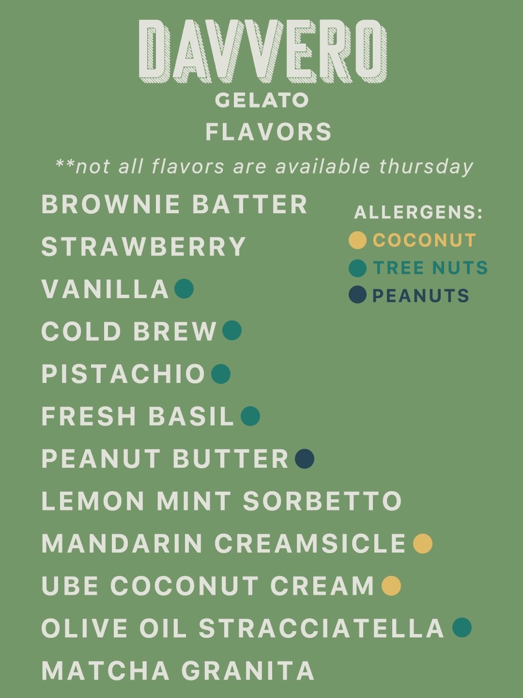 This week&rsquo;s menu 👀