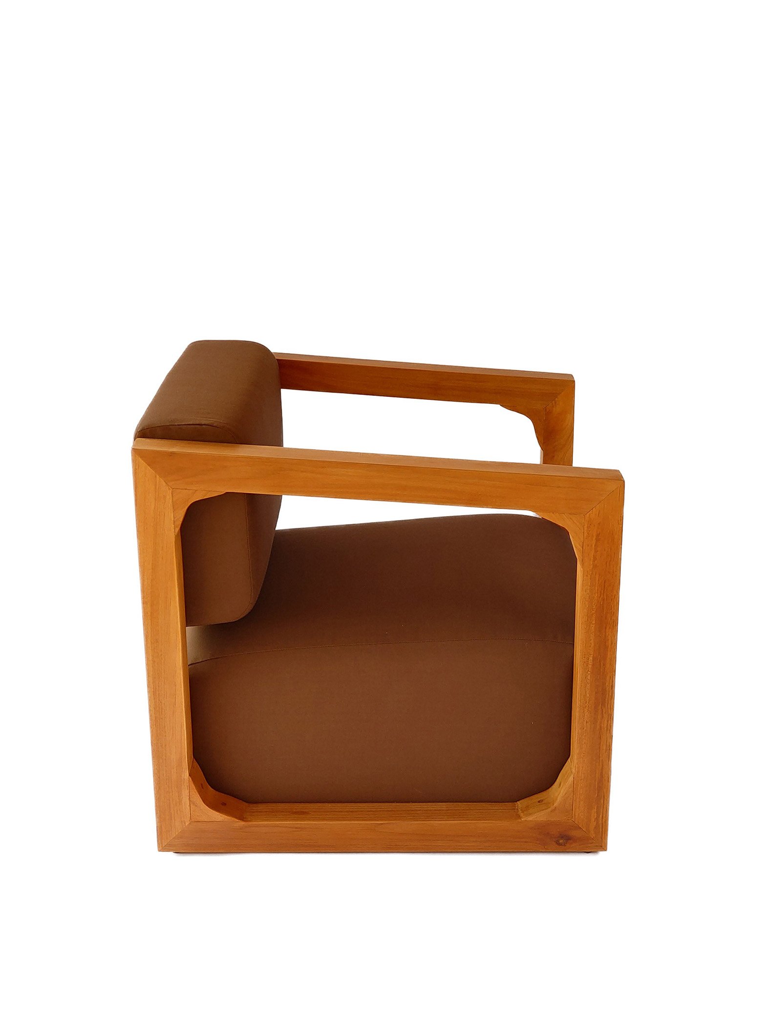 Outdoor Teak Chair with Luxury Cushions - Premium Grade A Teak, Elegant Patio Seating, Weather-Resistant