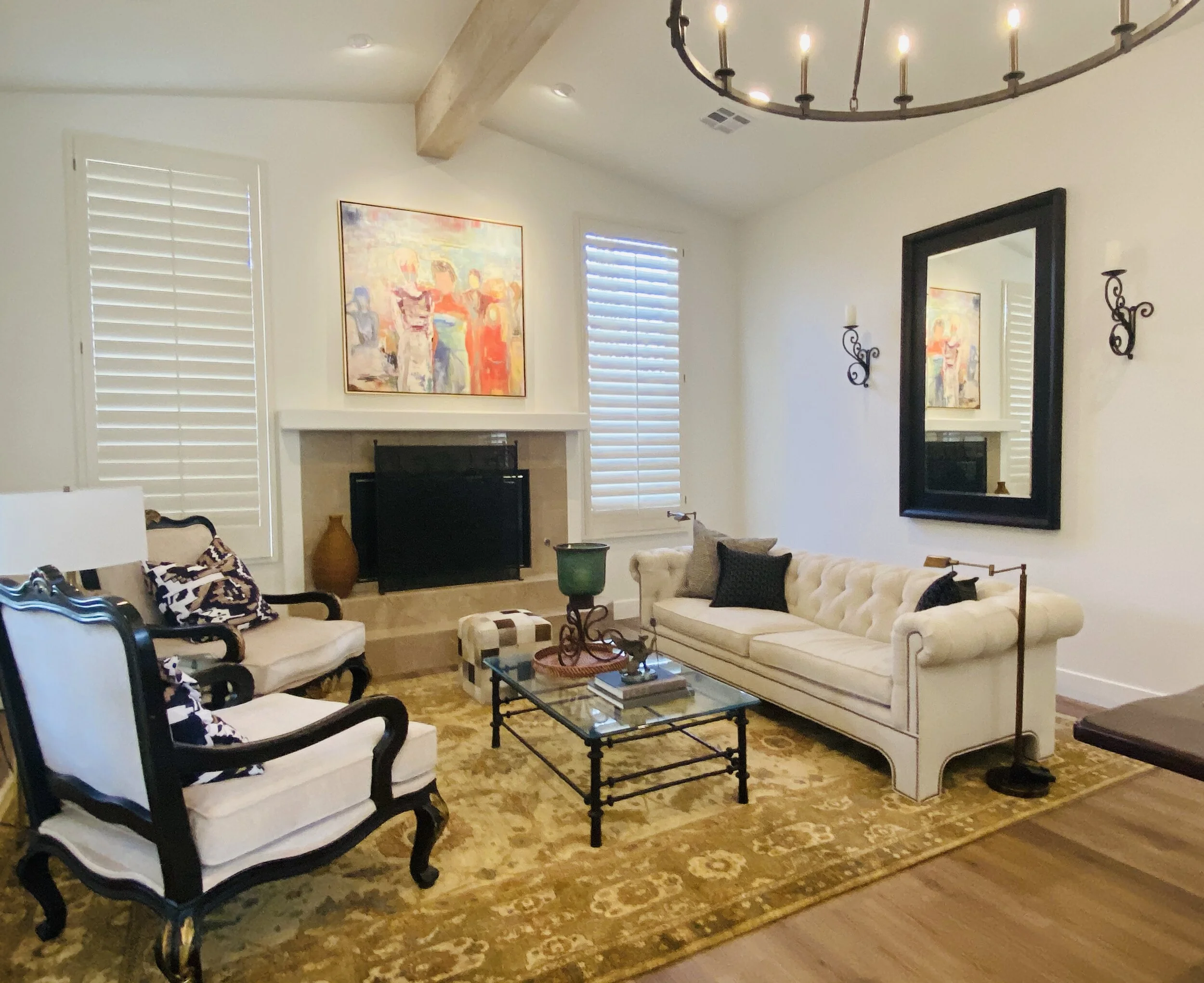 Conversation Area & Fireplace