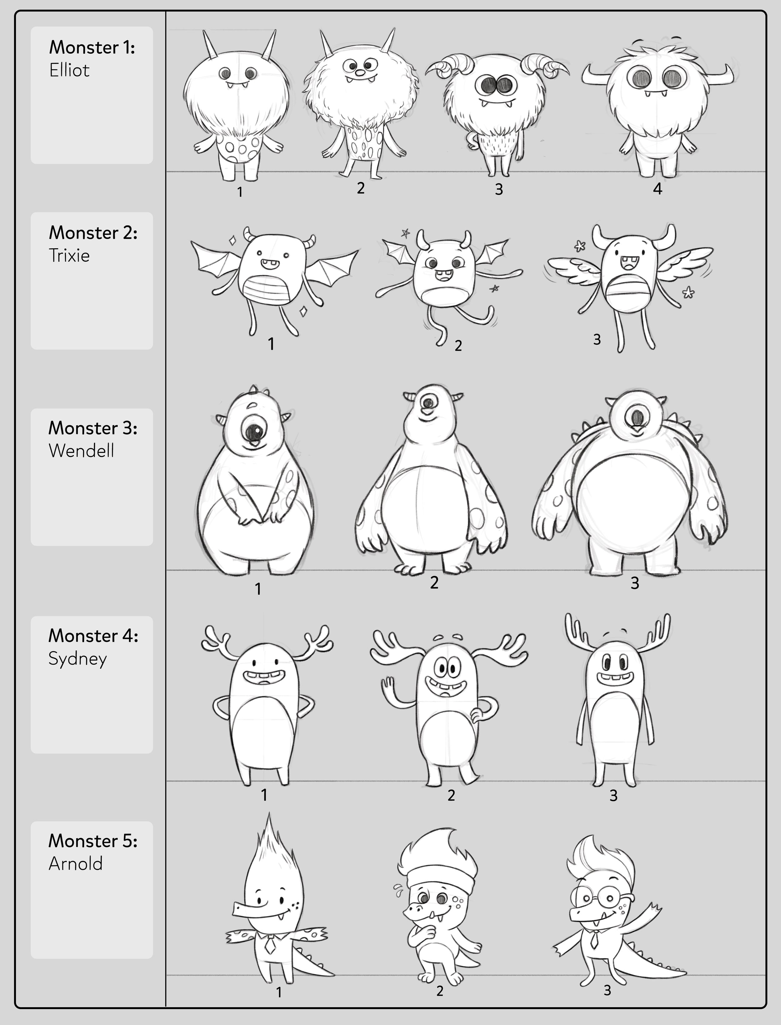 Character Design Iterations