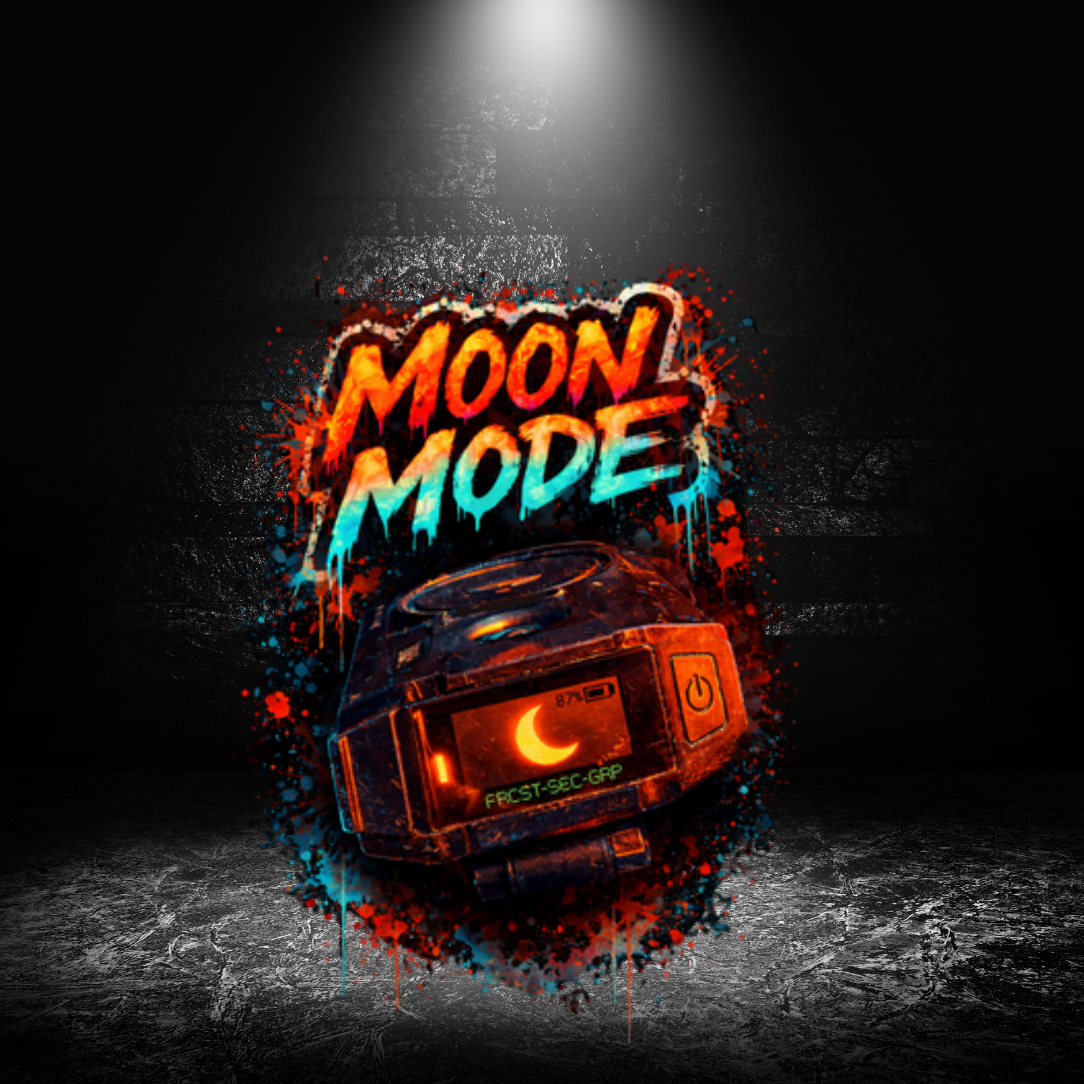 Moon Mode : Holographic Die-Cut Sticker
