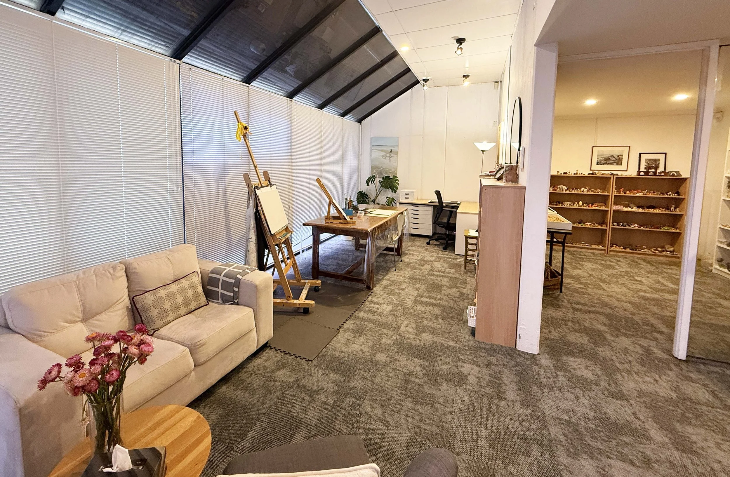 This space has an inviting atmosphere that supports effective therapeutic work