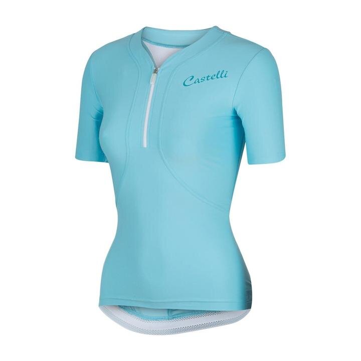 Castelli Promessa Women's Short Sleeve Cycling Jersey White FREE SHIPPING 