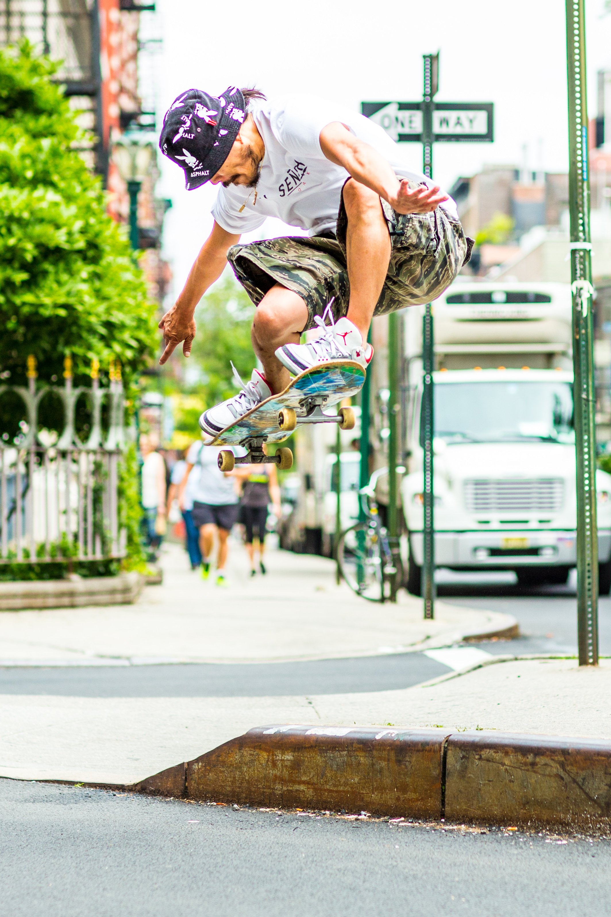  Spencer Fujimoto skating in NYC on the Lower East side  