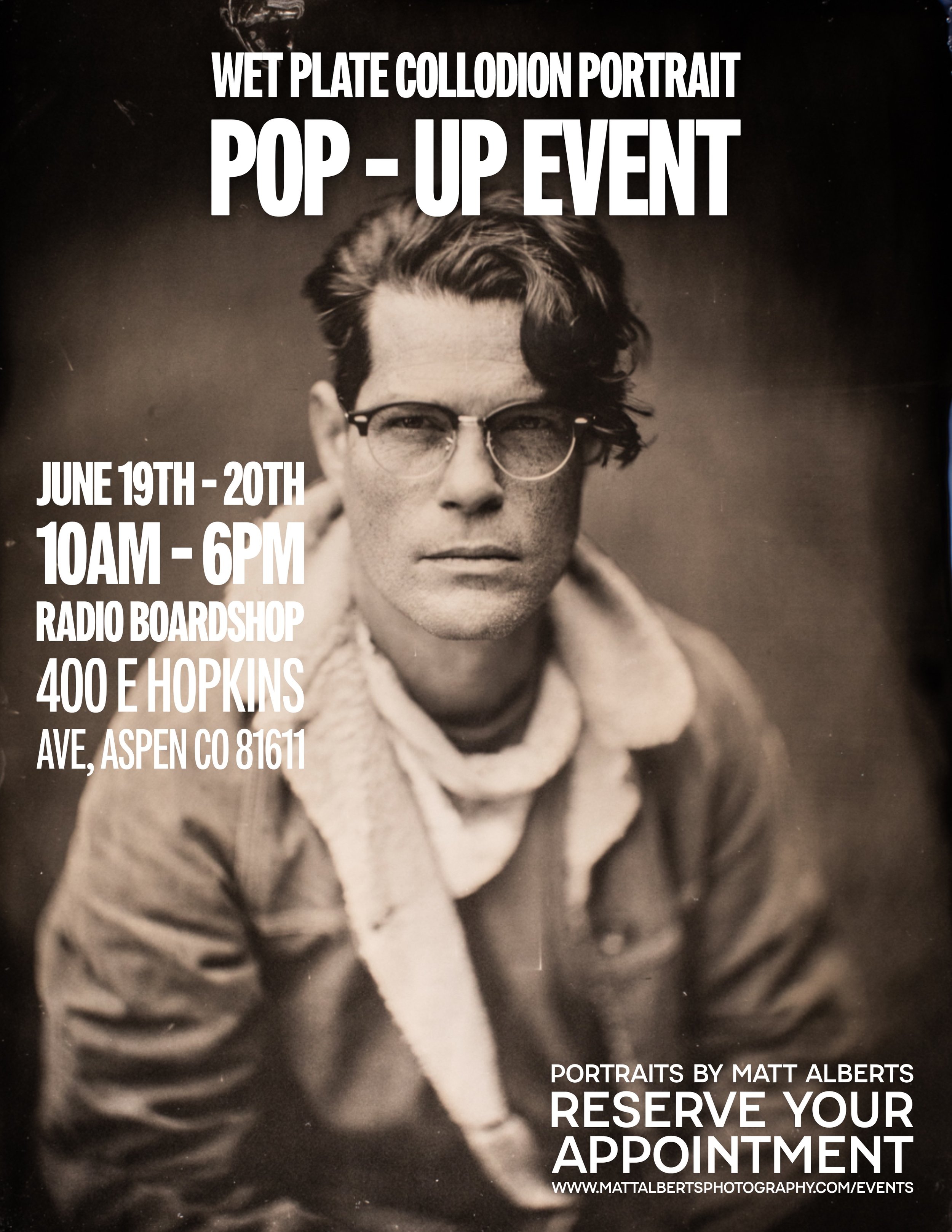 Tintype Popup during Food & Wine in Aspen, CO