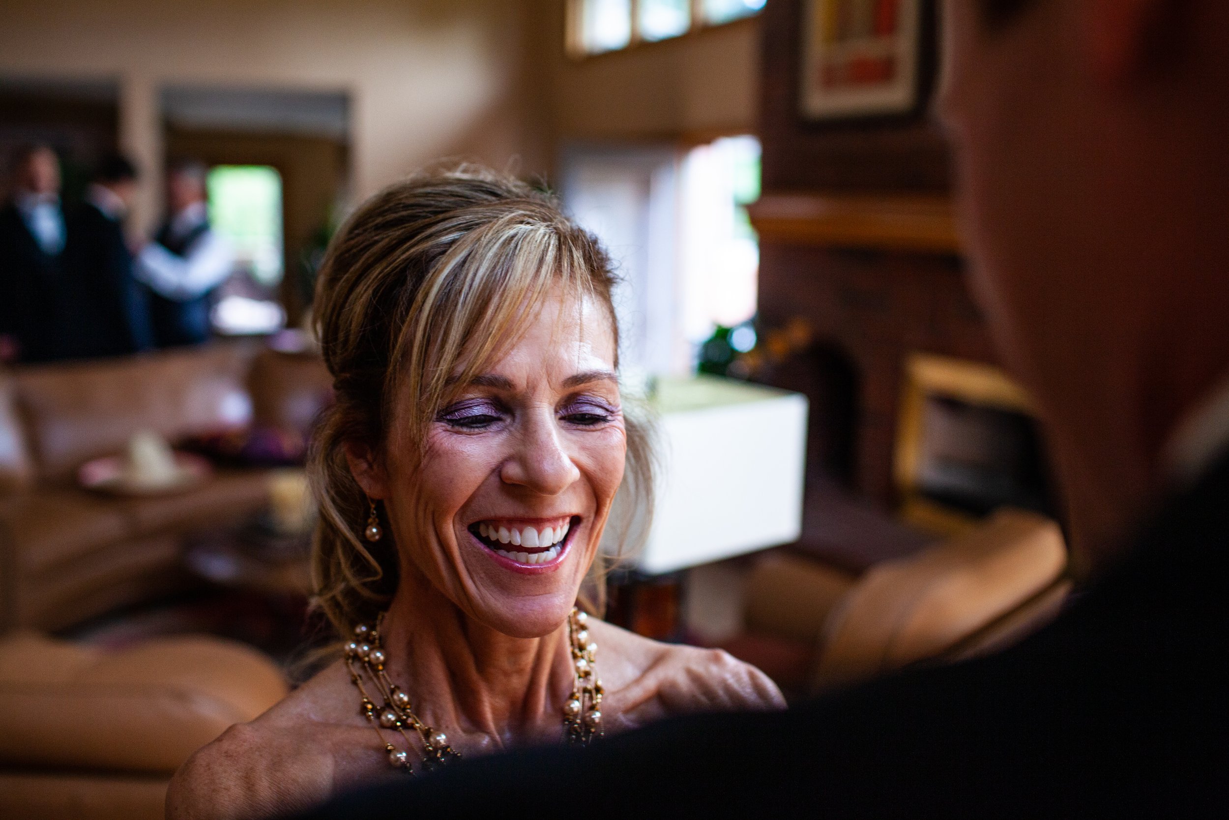 Mother of the bride at a denver wedding