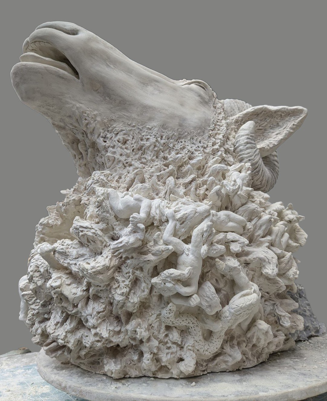 KCReynolds_BewareOfTheDog_greenware.jpg