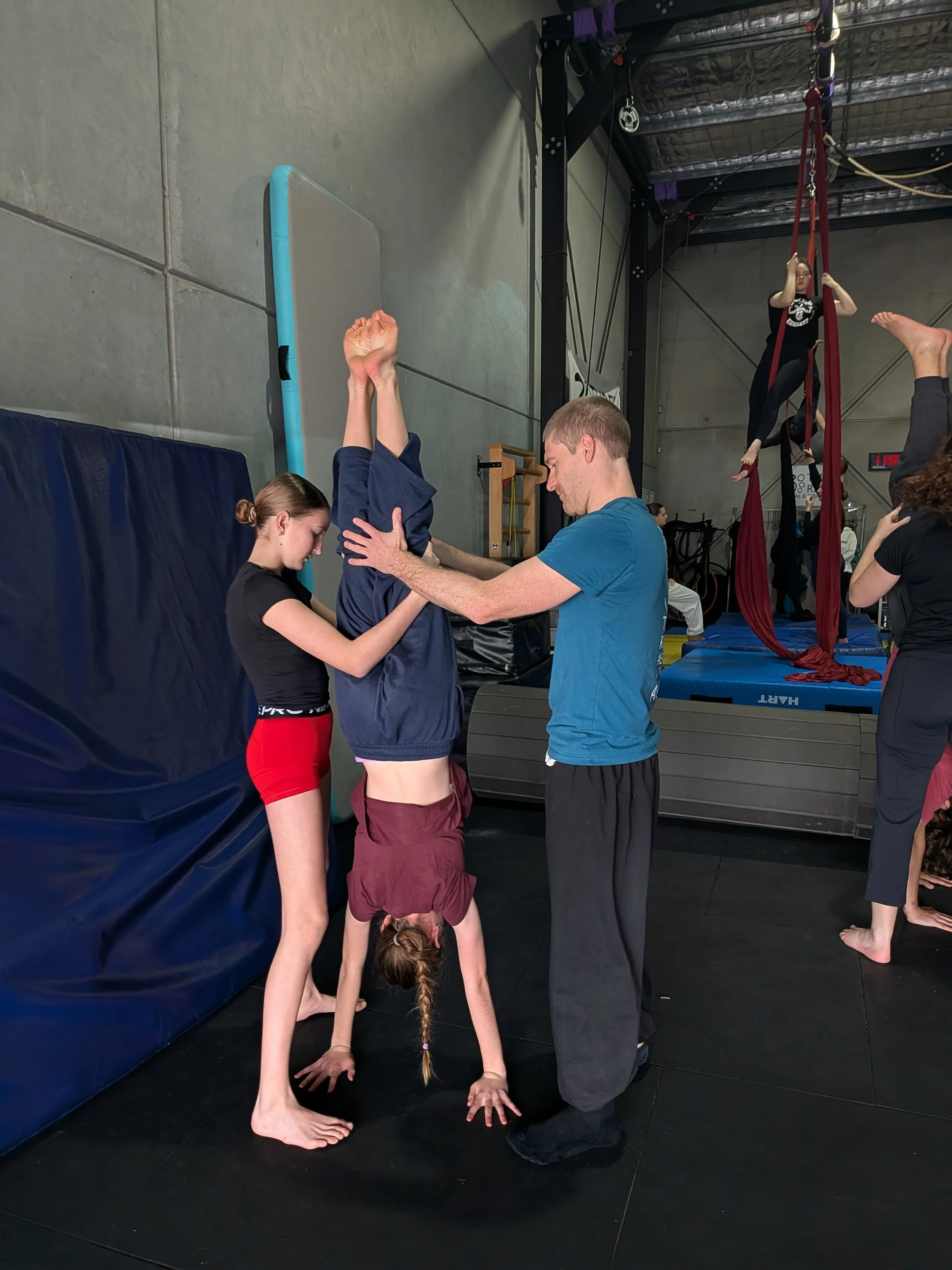 Handstand classes for teens and adults