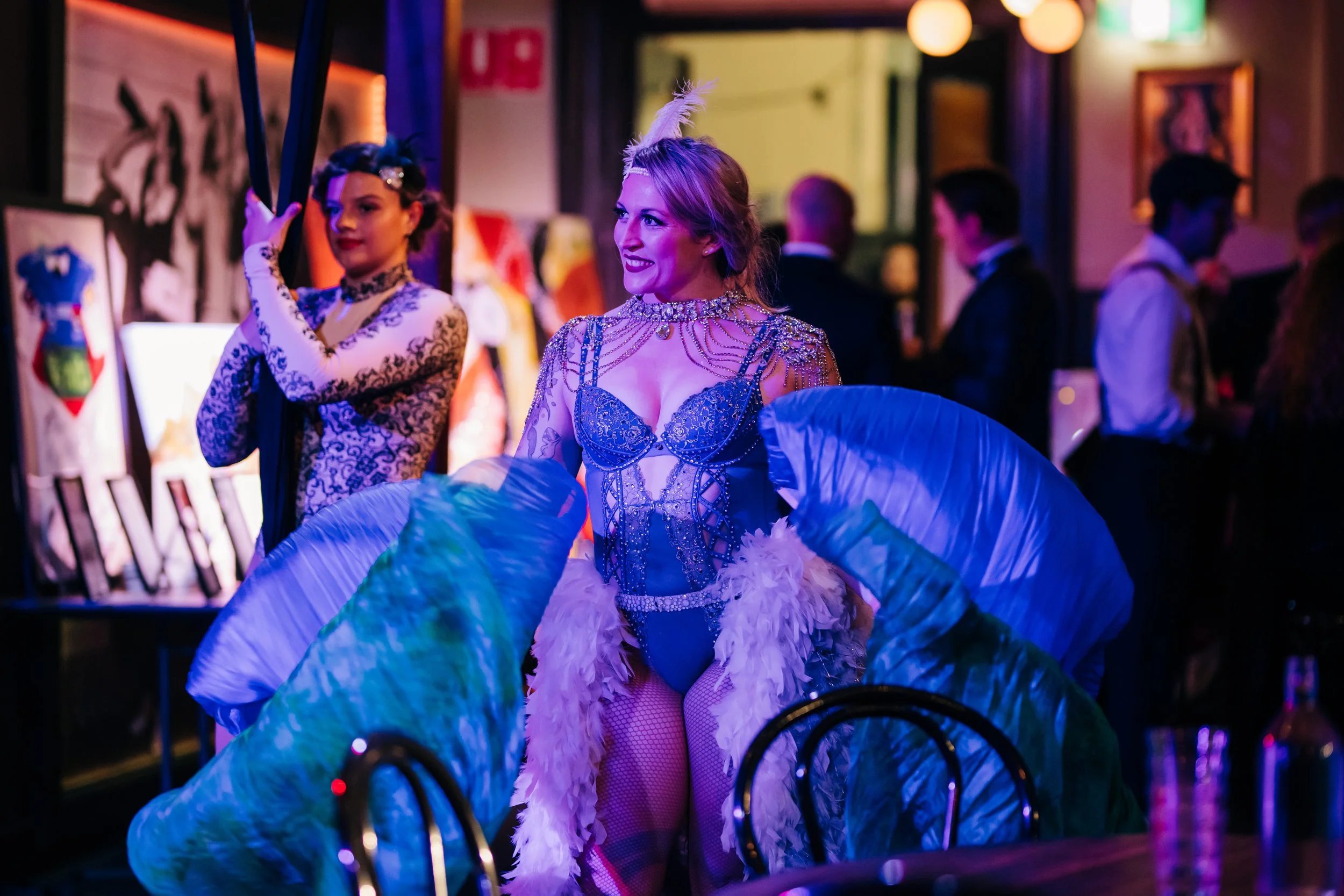 Crowd entertainer, showgirl, burlesque beauty