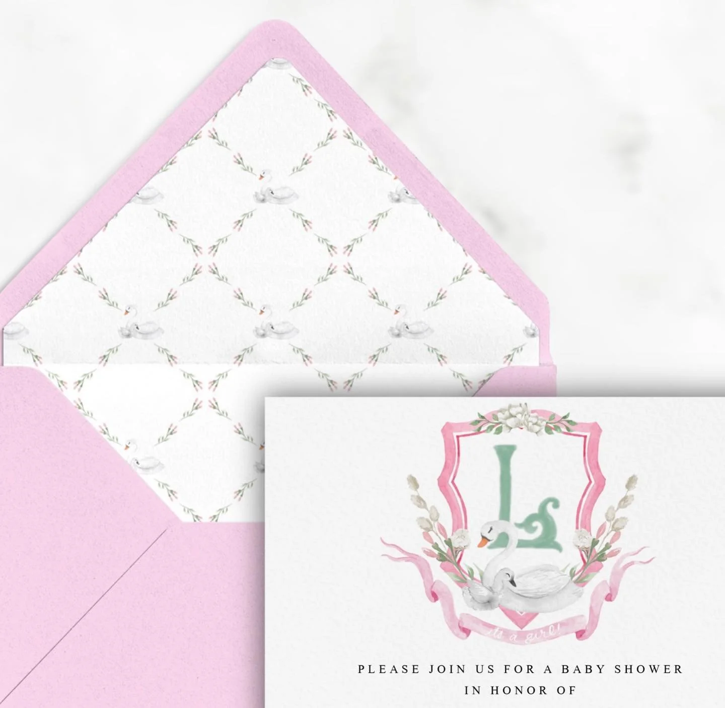 customizable + ready to ship! Hudson &amp; Tuck&rsquo;s collection of semi-custom designs will be live on the website soon! This adorable &ldquo;cygnet suite&rdquo; is just one of the many pieces in the collection that will be customizable &amp; read