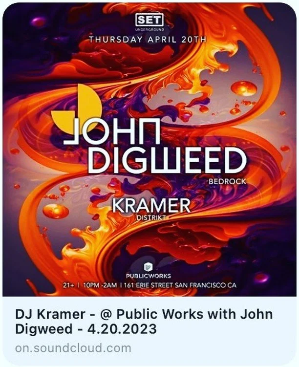 What an amazing night of music at Public Works on Thursday with John Digweed. Just posted my opening set 10p-12a LINK IN BIO. 
&hellip;.
Next gig I'll see you at the first DISTRIKT fundraiser of 2023 on May 6th at Great Northern in SF. Ticket link in