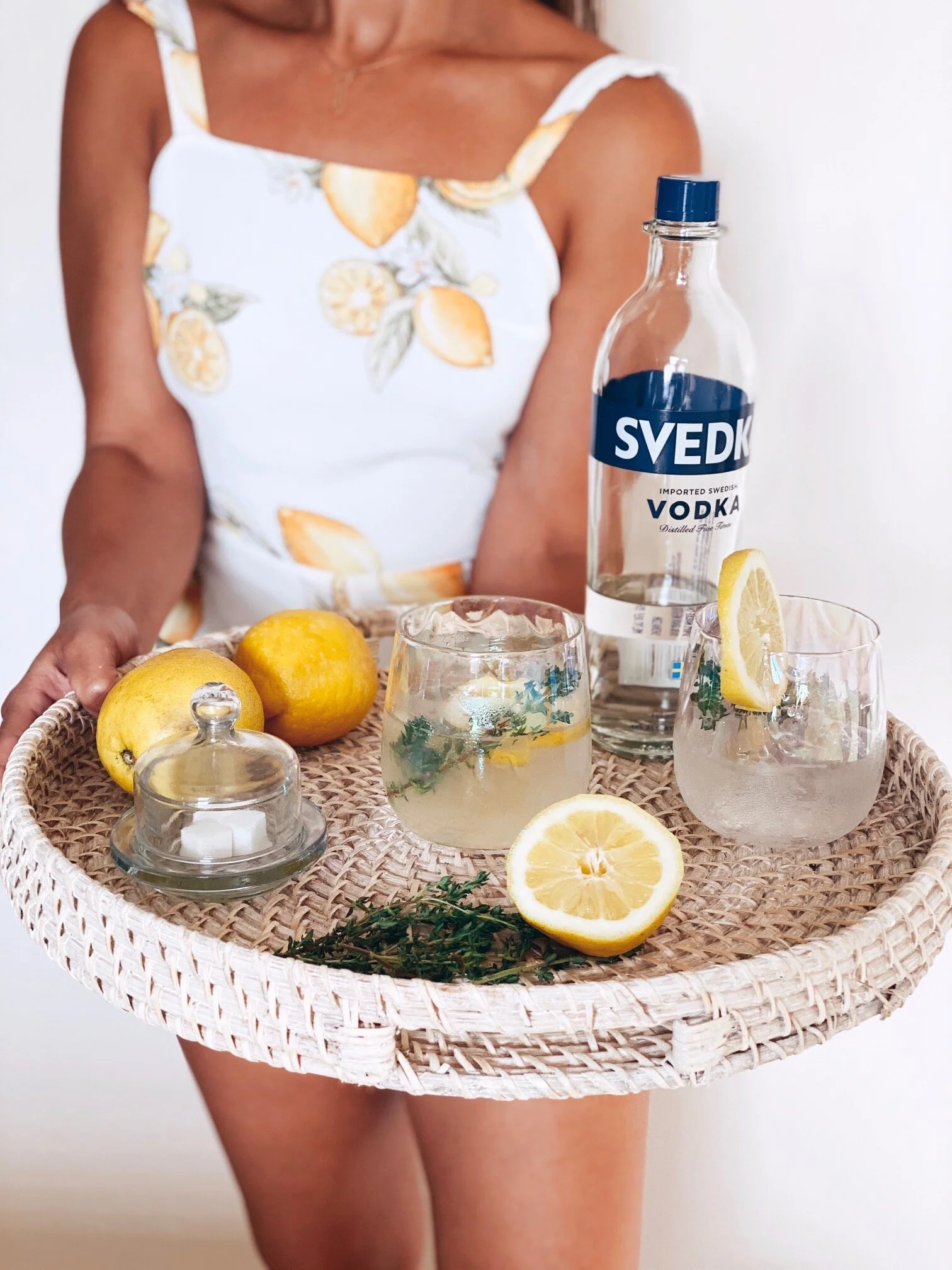 Summertime Vodka Thyme Lemonade