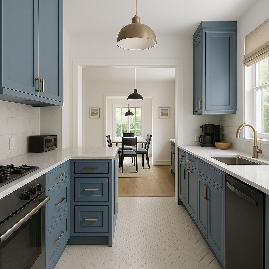 Hopping on the AI bandwagon and it&rsquo;s pretty powerful how quickly we can communicate our vision to a client for their kitchen remodel project! Swipe to see the original kitchen. 

The concept photo created using @chatgpt is far from perfect (and
