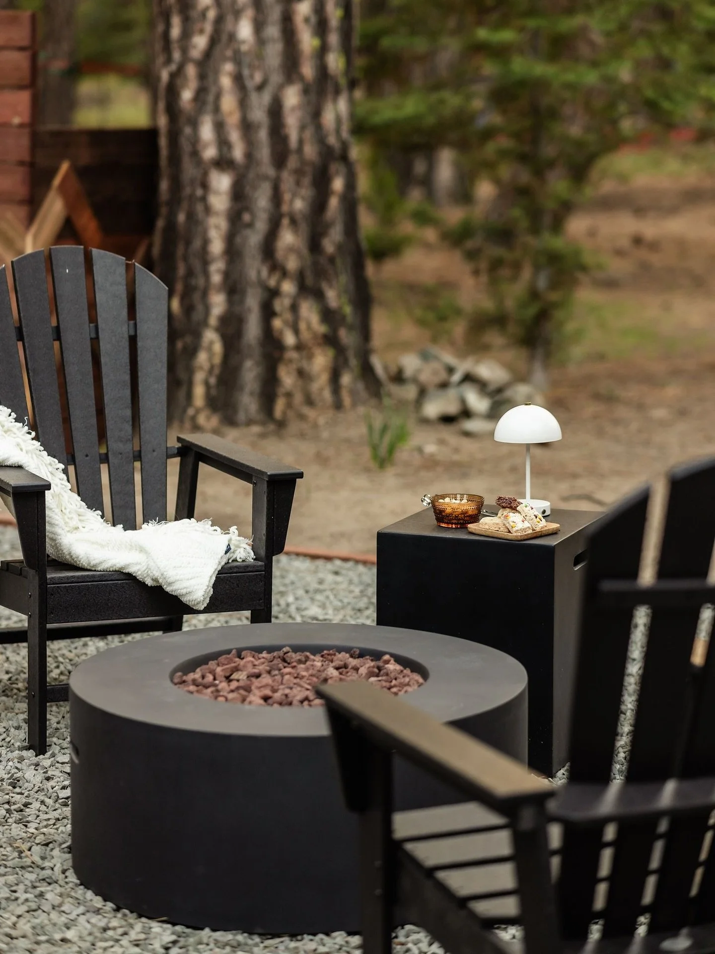 Dreaming of cooler nights around the fire? So are we! Giving your guests spaces to gather, tell stories and enjoy the end of the day is what it&rsquo;s all about. Give us a call if you&rsquo;d like help designing or refreshing your @airbnb property!
