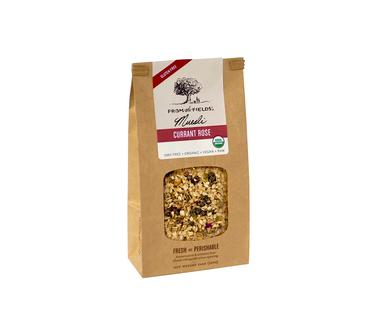From The Fields Currant Rose Muesli, 14 OZ