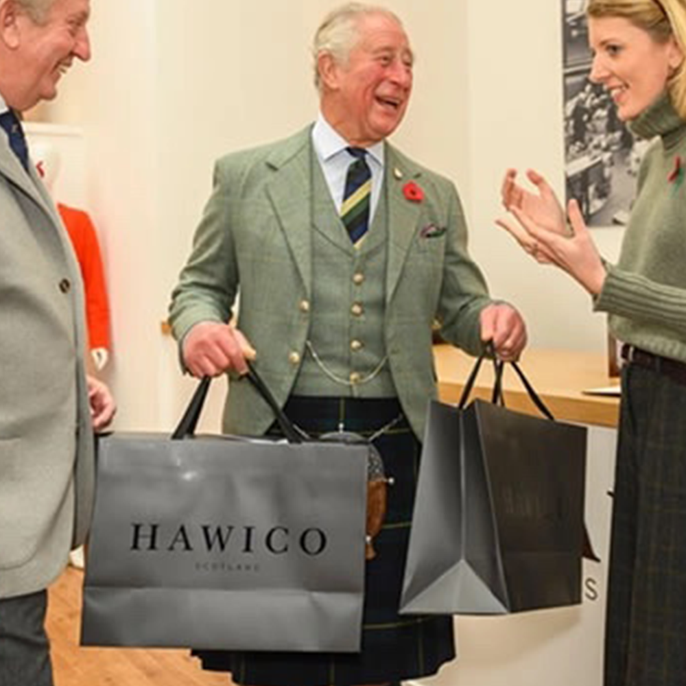 HRH King Charles with my Carrier Bags