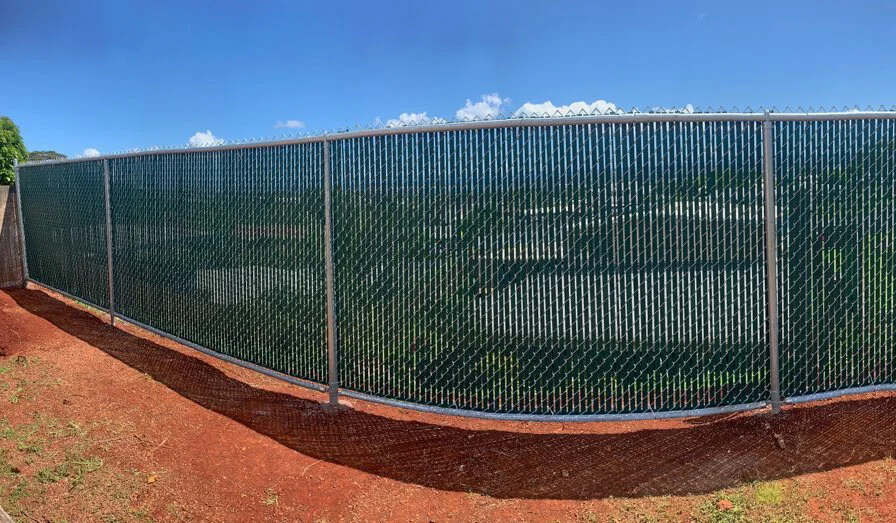 chain link fence with privacy slas.jpeg