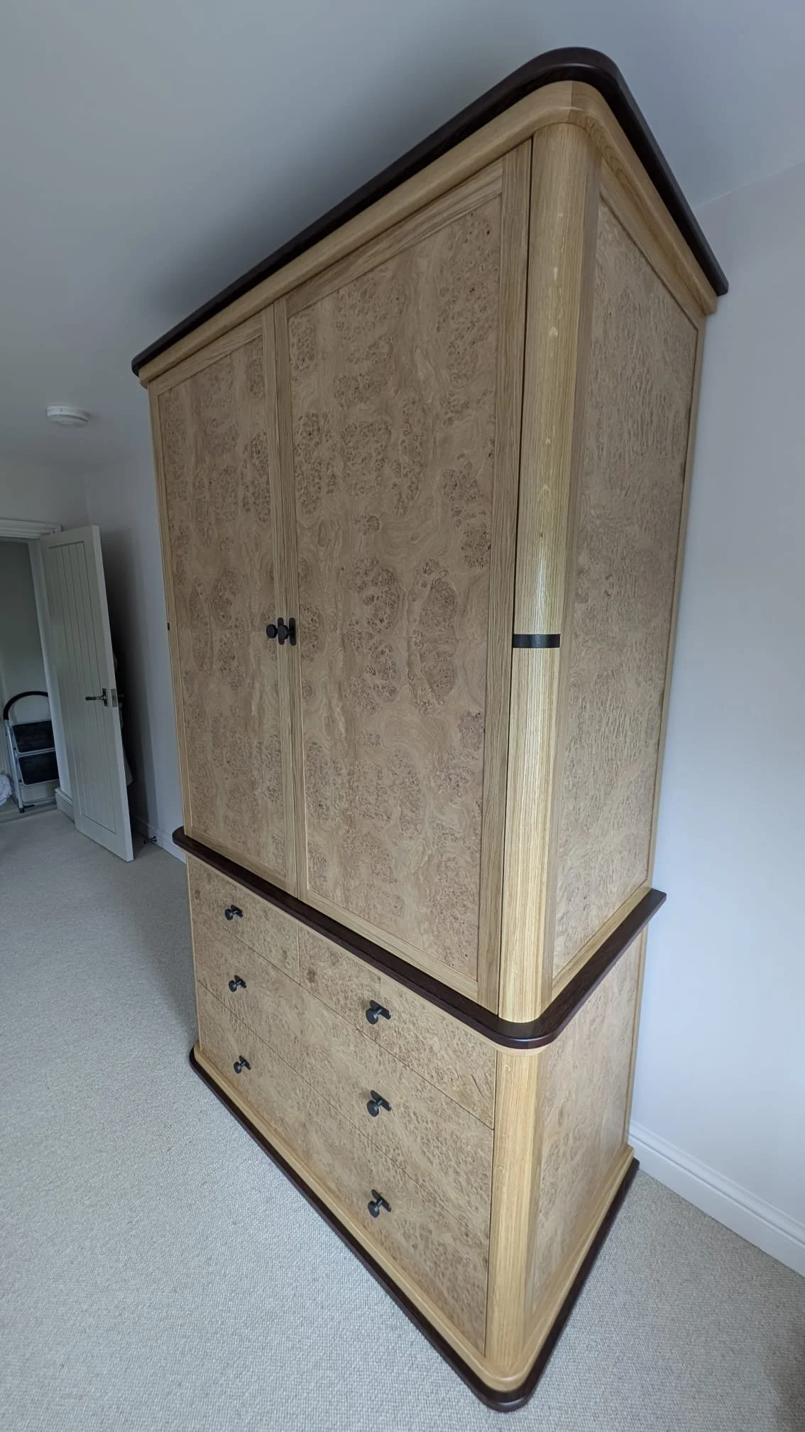 Unit 2 - Burr Oak Veneer Unit With Wenge Inlays