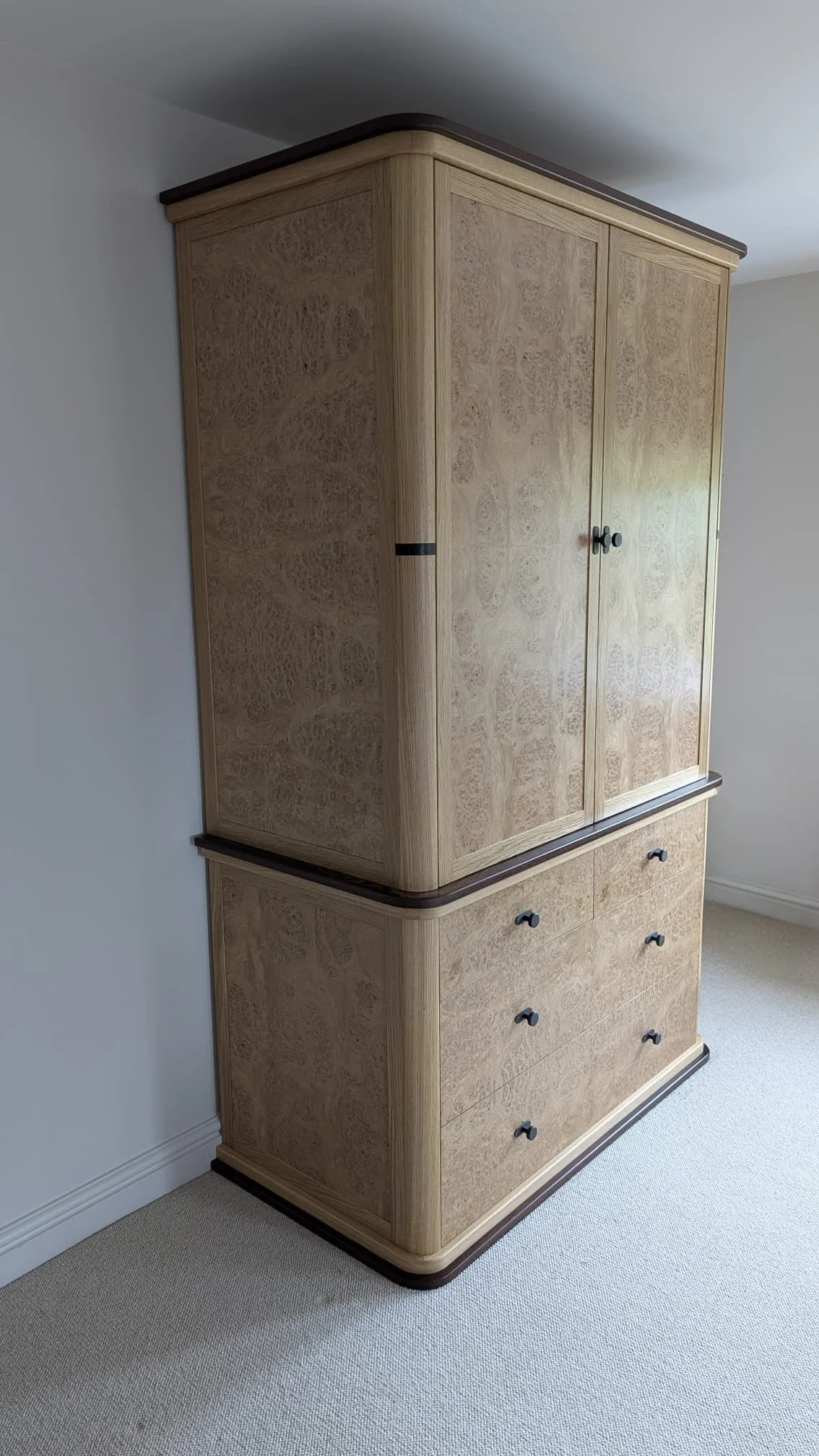 Unit 2 - Burr Oak Veneer Unit With Wenge Inlays