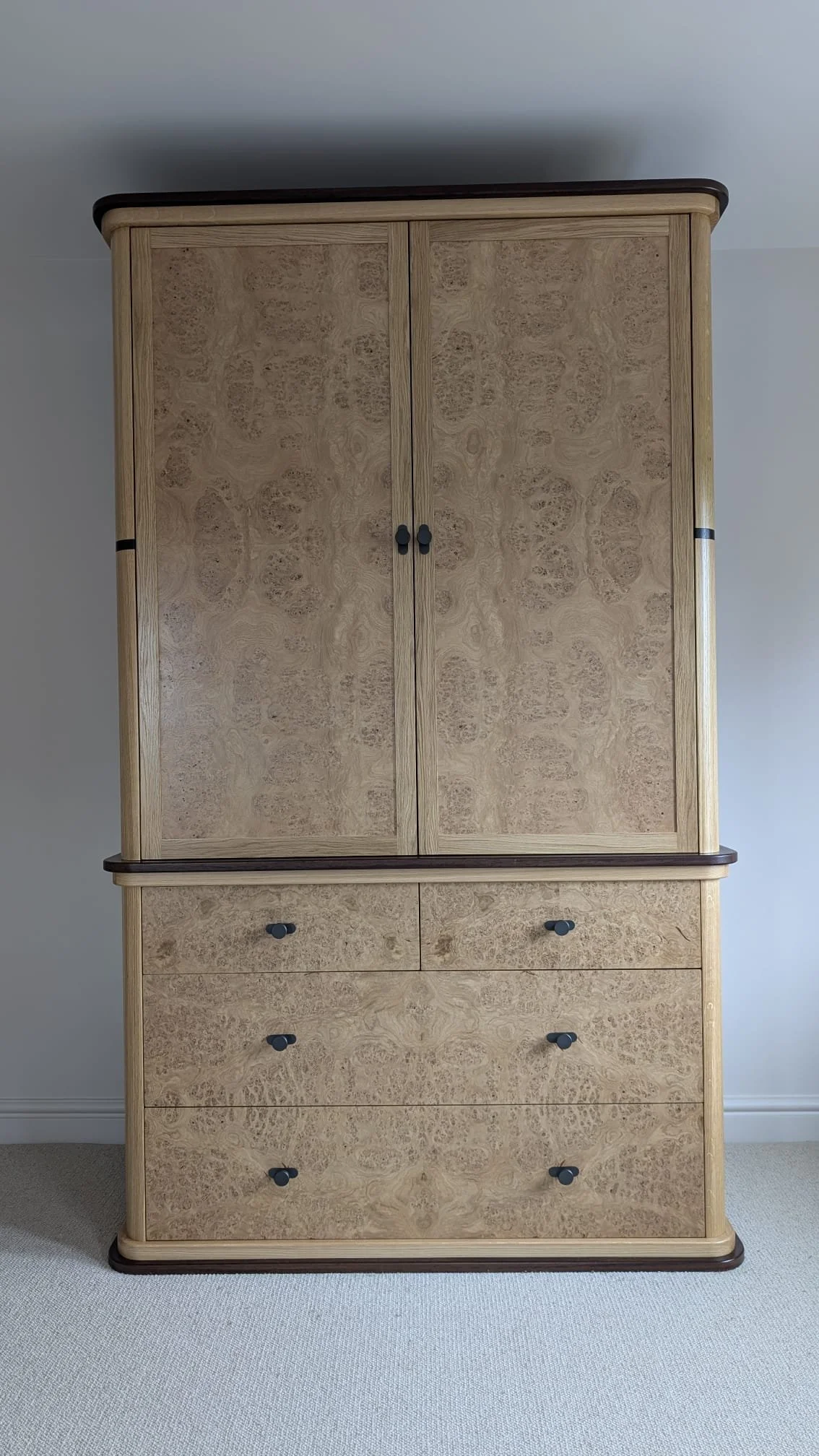 Unit 2 - Burr Oak Veneer Unit With Wenge Inlays