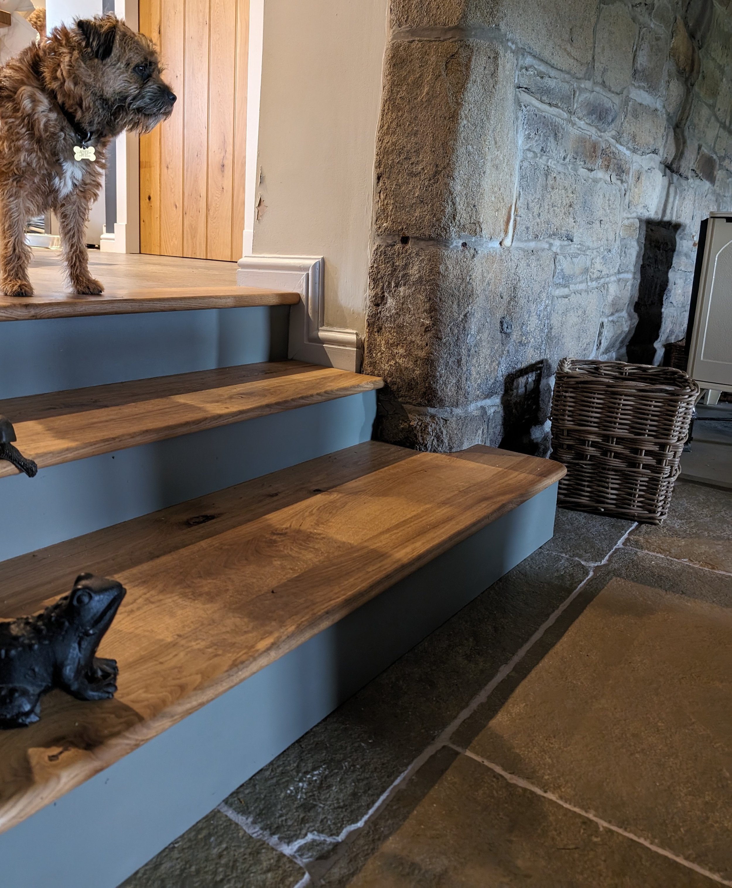 Oak steps