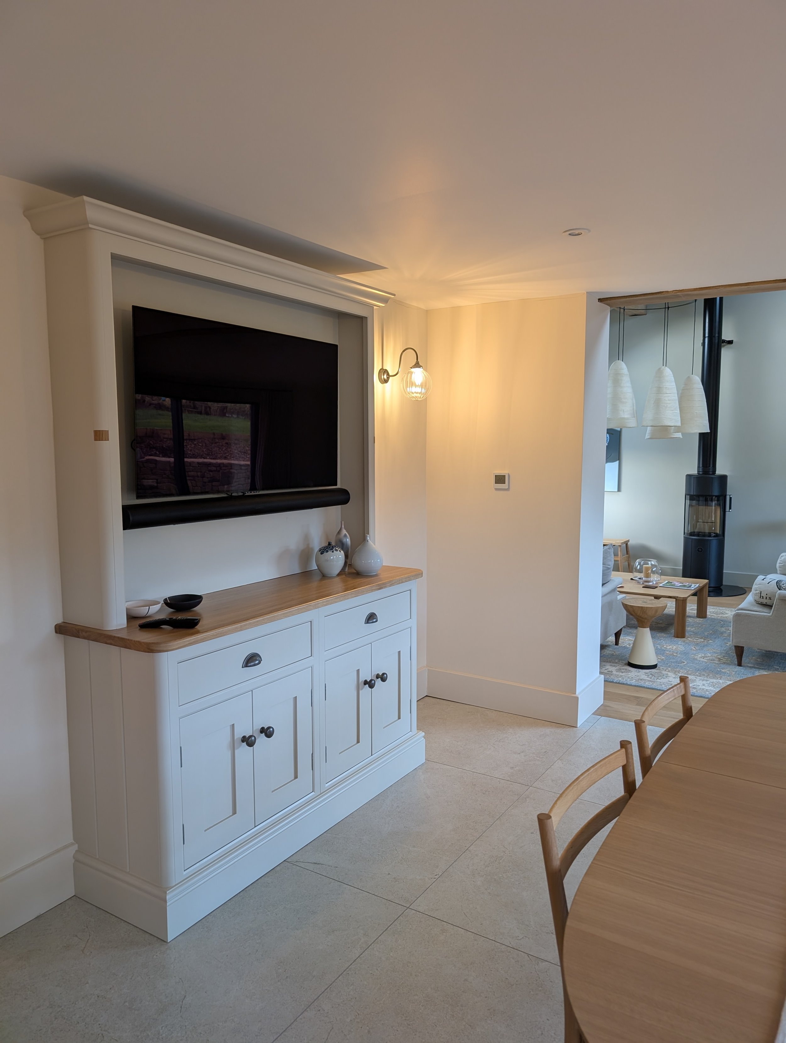 Project 6 - White TV Unit & Blue Side Board