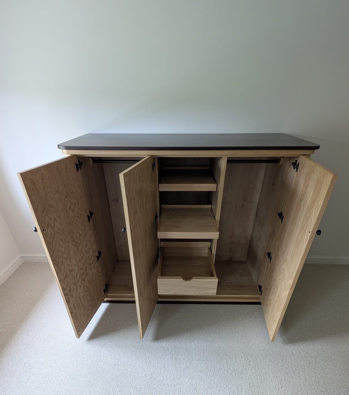 Unit 1 - Burr Oak Veneer Unit With Wenge Inlays