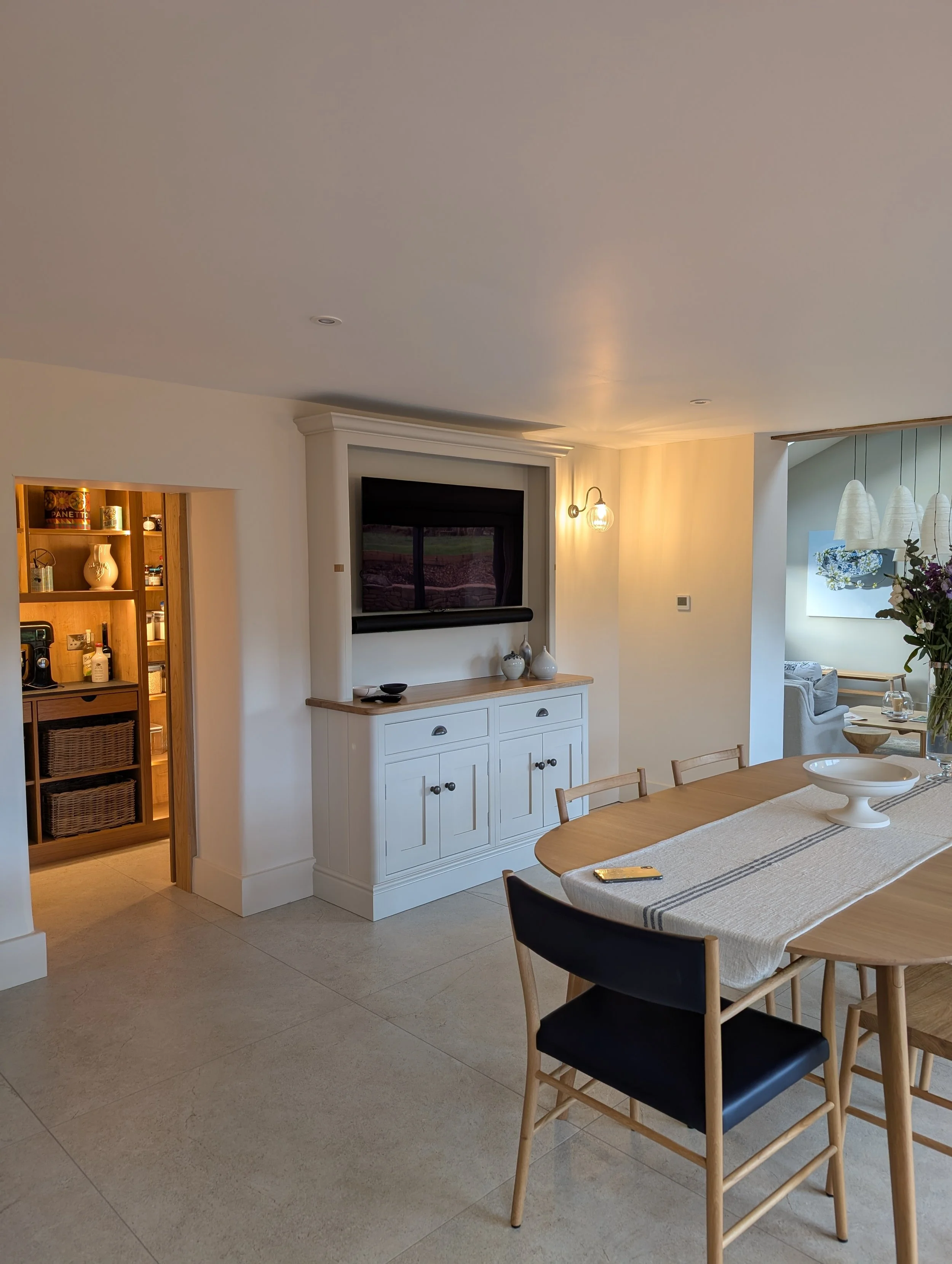 Project 6 - White TV Unit & Blue Side Board