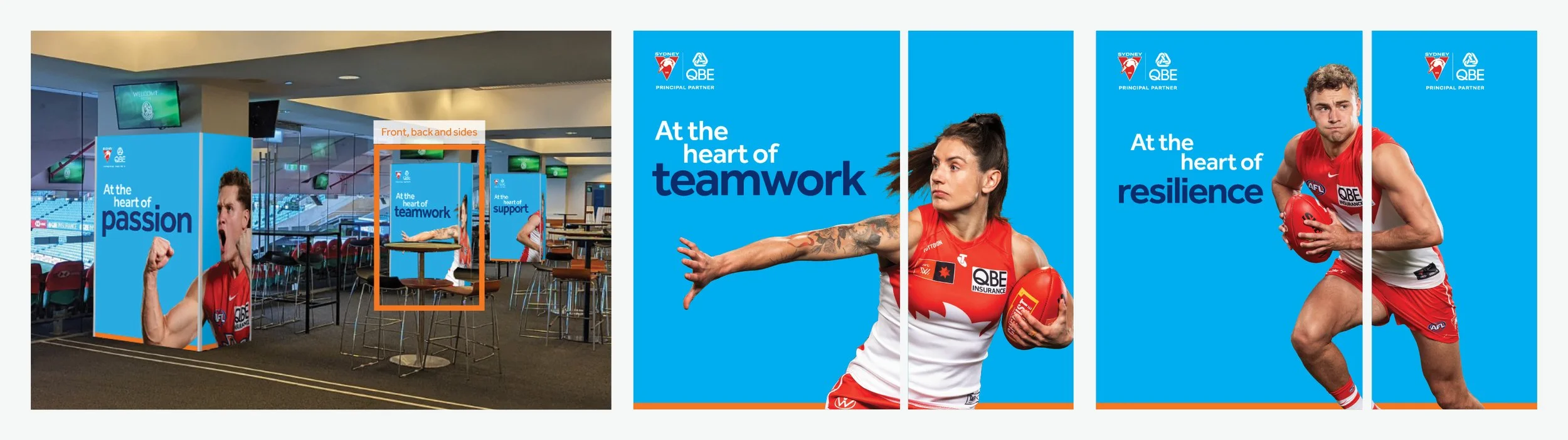 AMER MORRIS CLUBROOM Pillar H, I , J and G