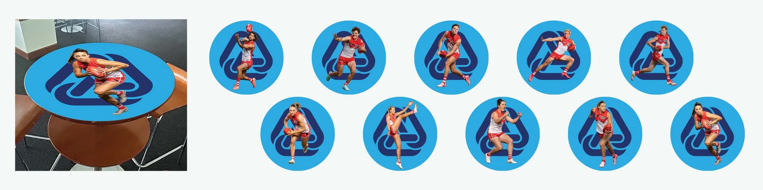 AMER MORRIS CLUBROOM Bar tables