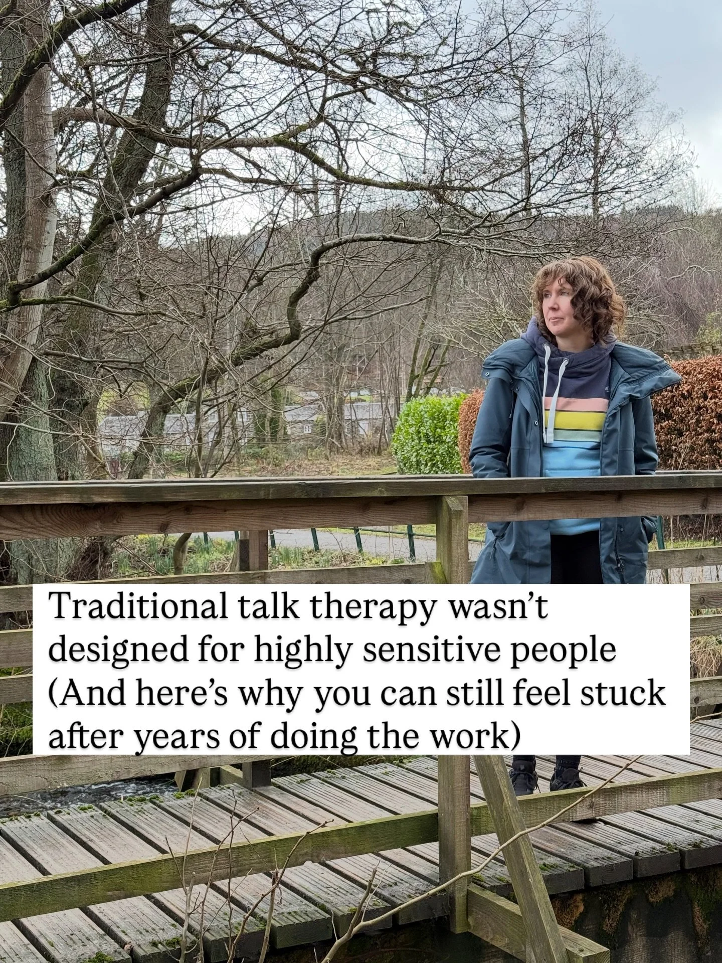Most traditional talk therapy was designed for the average nervous system. Yours is not average.

If you&rsquo;ve tried traditional talk therapy and still felt stuck, still felt overwhelmed, still felt like something was fundamentally wrong with you,