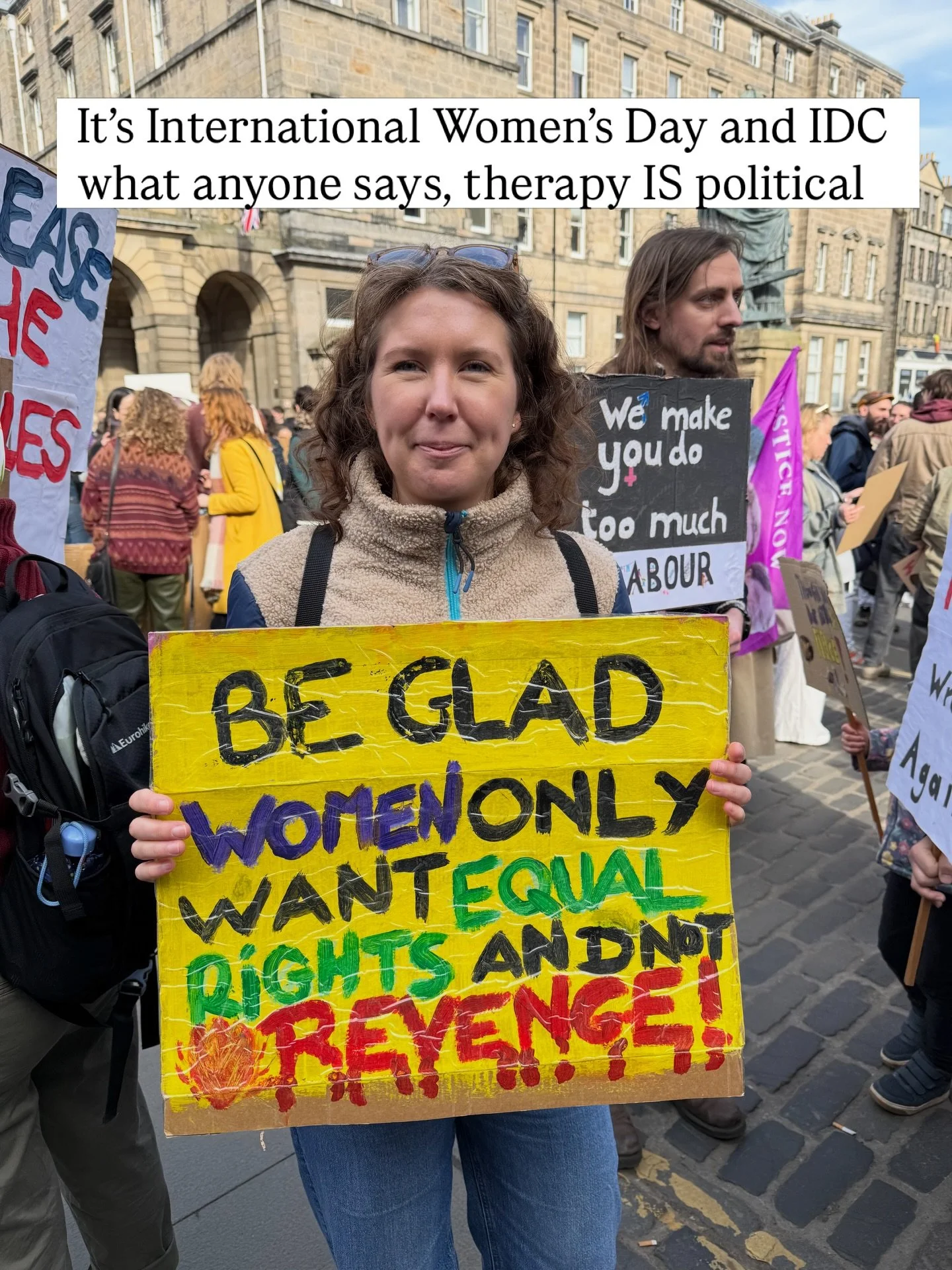 Not in a partisan sense, but in a more fundamental one. Who gets to feel safe in their body, who learns to trust themselves, who is given permission to have a voice and take up space. 

In the UK, a woman is killed by a man every three days.  Worldwi