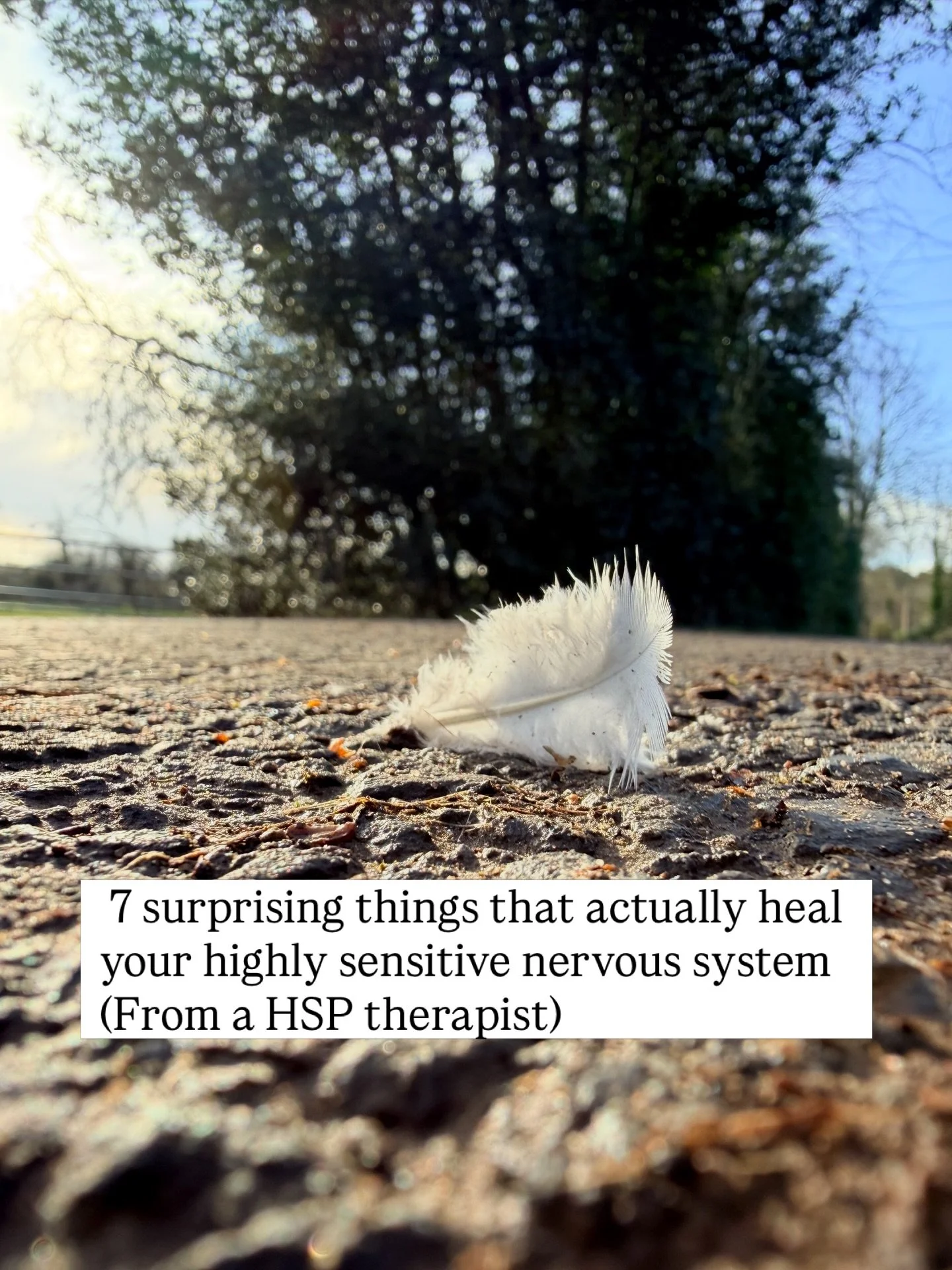 So many HSPs come to me having already tried all the breathing exercises, cold showers and apps. And these things can be helpful, especially in moments of high stress. 

But they are designed to work on the surface of the nervous system. Regulation, 